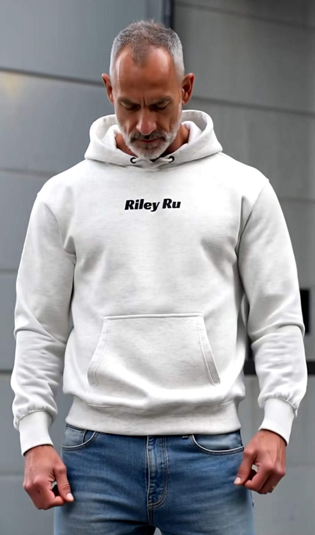 RILEY RU Embroidered Logo Unisex Premium Hoodie
