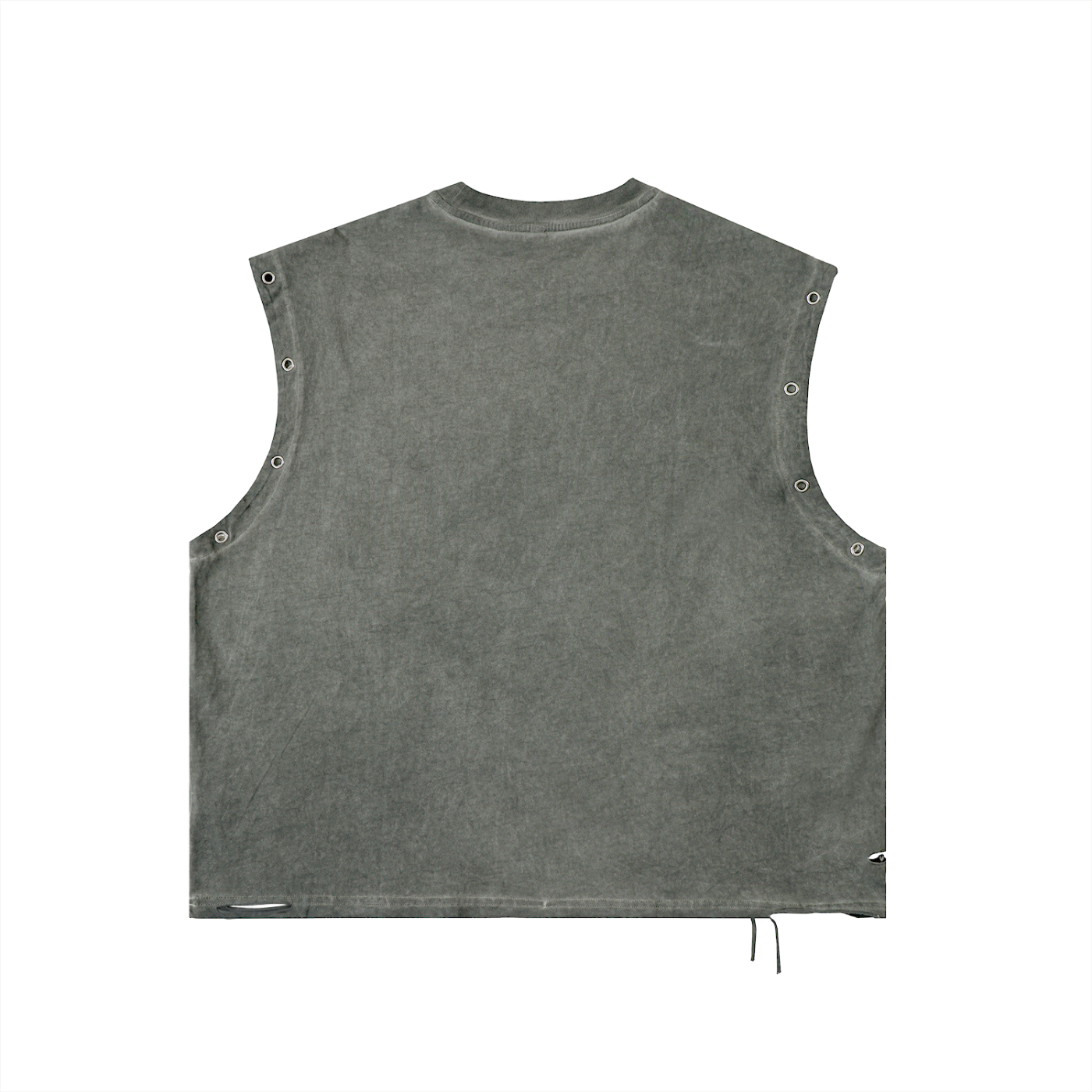 Distressed Grommet Eyelet Tank Top Unisex
