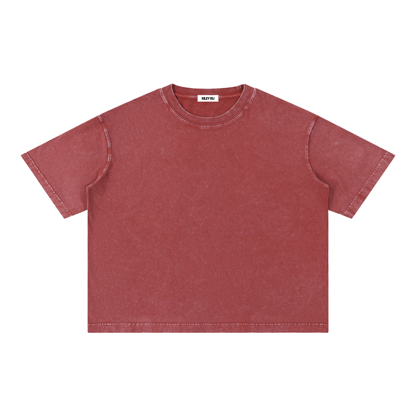 Basic Mineral Wash Boxy Cotton Men's Women's T-Shirt
