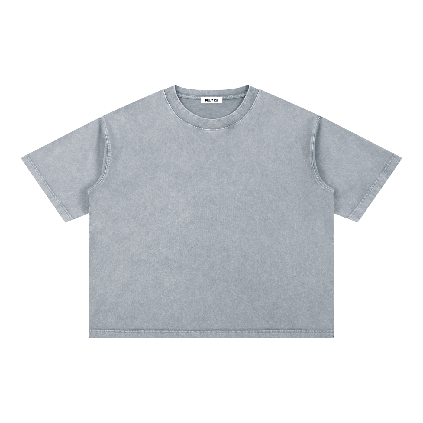 Basic Mineral Wash Boxy Cotton Men's Women's T-Shirt