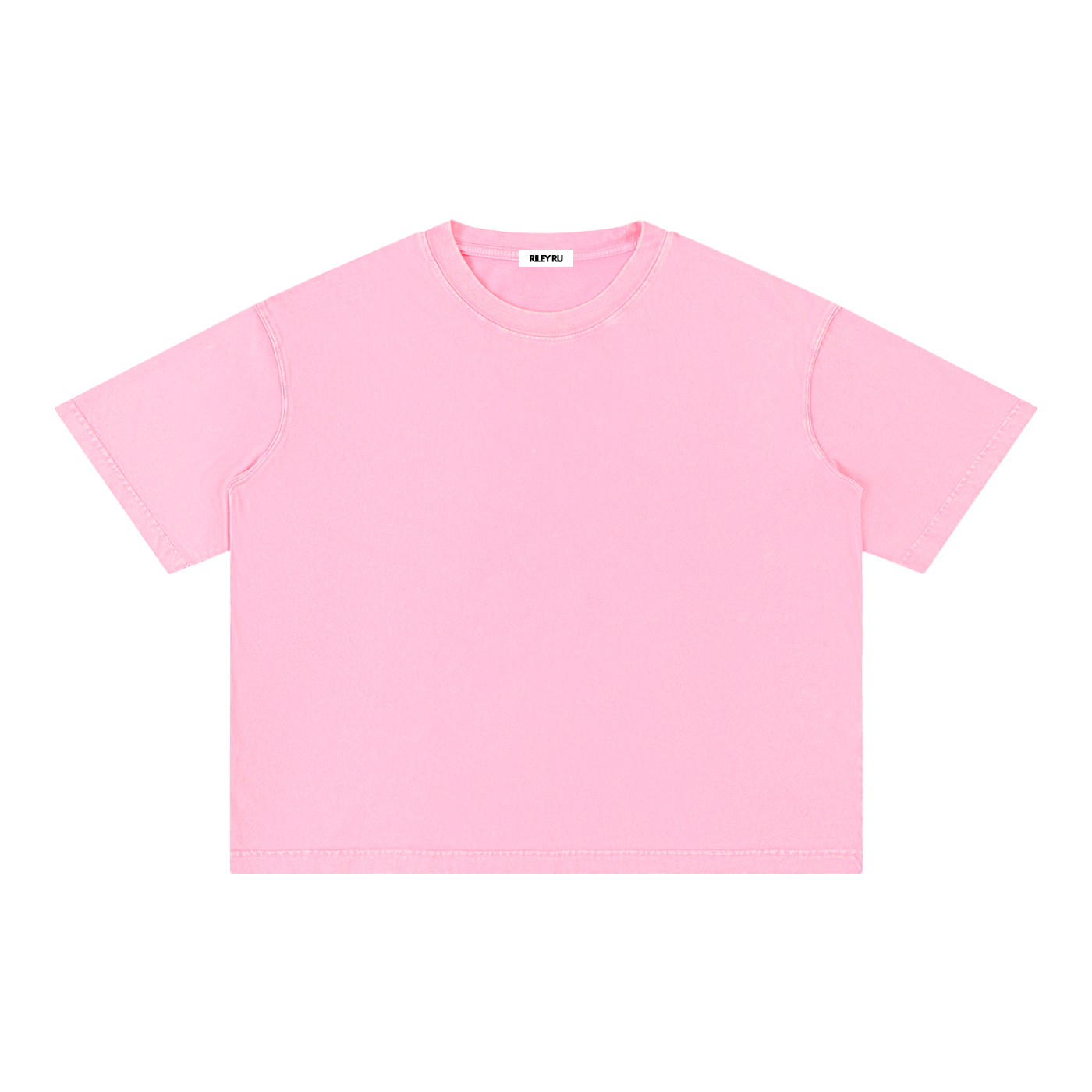 Basic Mineral Wash Boxy Cotton Men's Women's T-Shirt