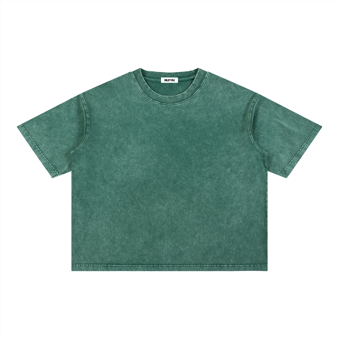 Basic Mineral Wash Boxy Cotton Men's Women's T-Shirt