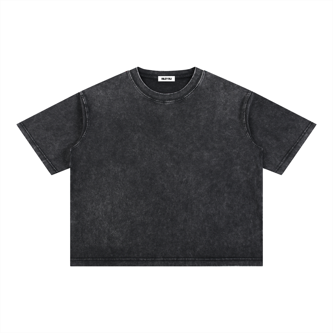 Basic Mineral Wash Boxy Cotton Men's Women's T-Shirt
