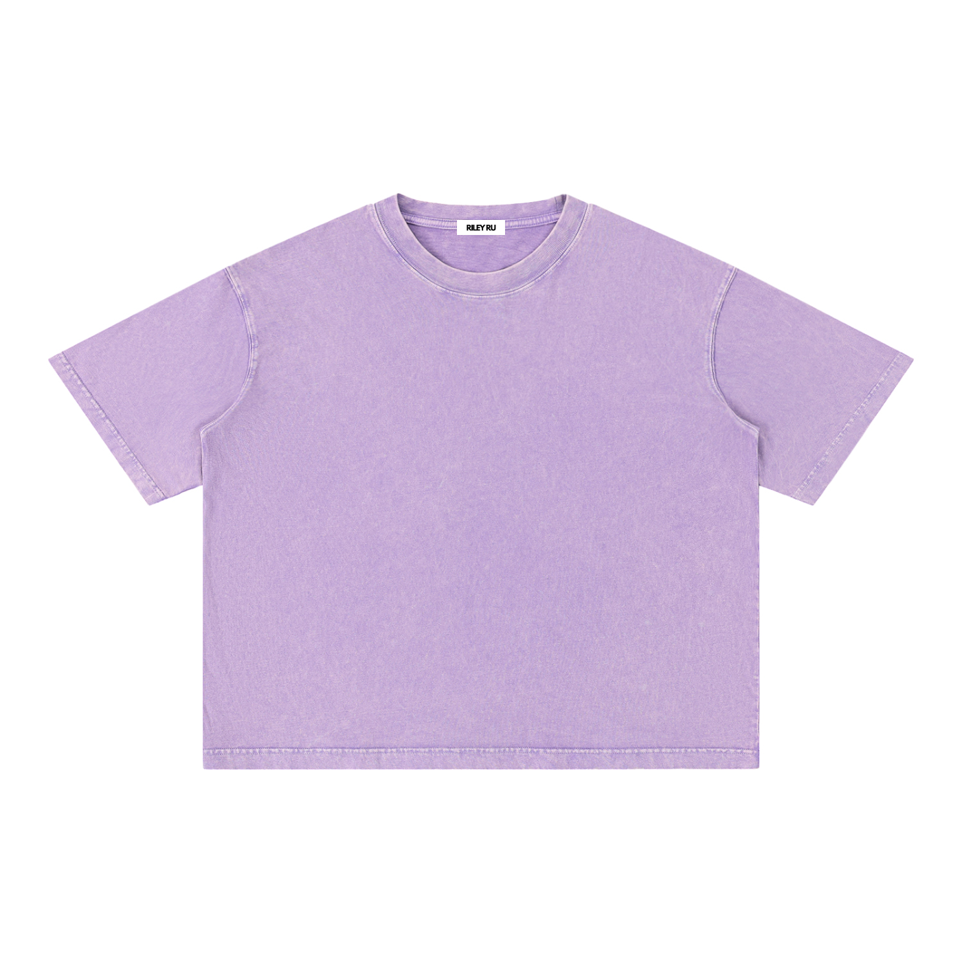 Basic Mineral Wash Boxy Cotton Men's Women's T-Shirt
