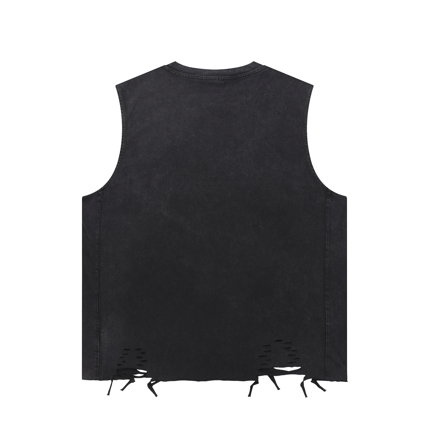 MALIBU BEACH Unisex Snow Washed Raw-Hem Tank Top