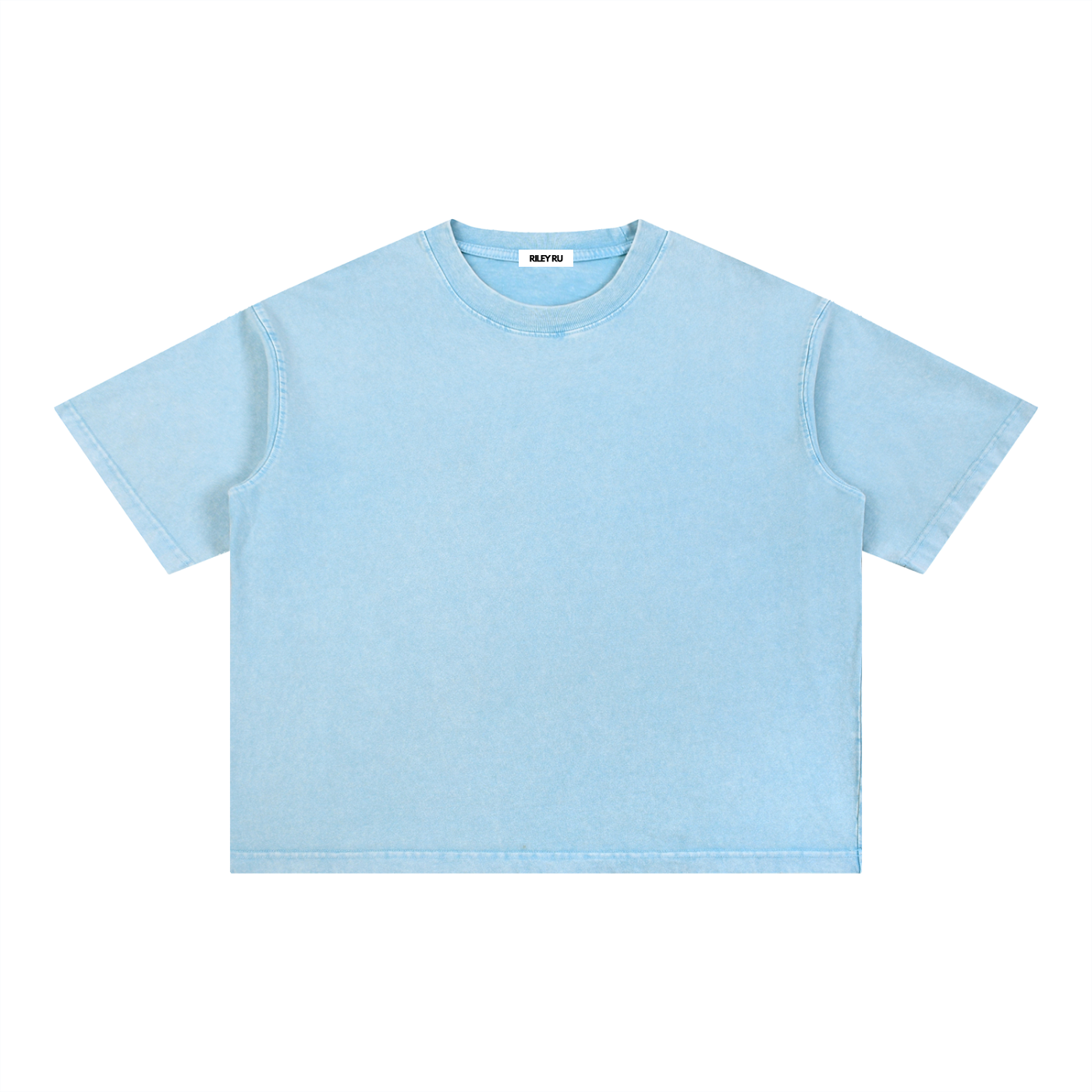 Basic Mineral Wash Boxy Cotton Men's Women's T-Shirt