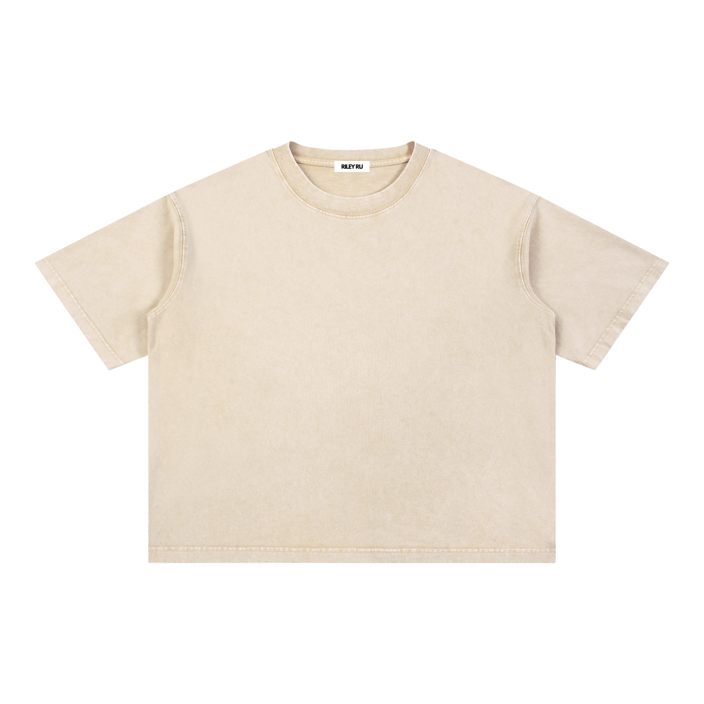 Basic Mineral Wash Boxy Cotton Men's Women's T-Shirt
