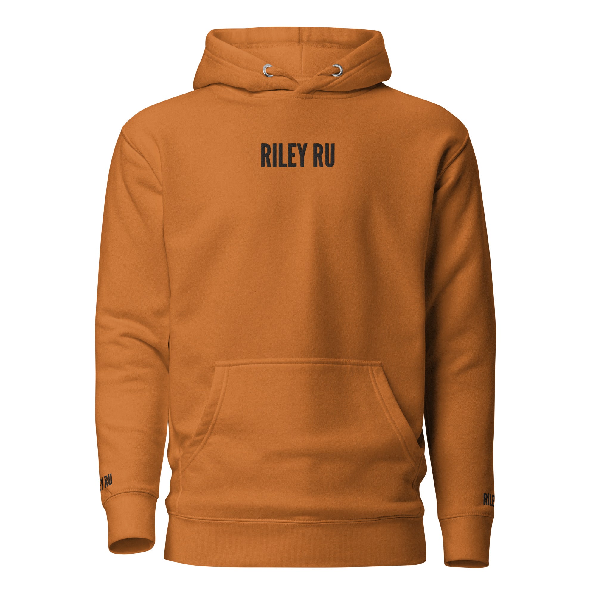 RILEY RU Embroidered Logo Unisex Hoodie