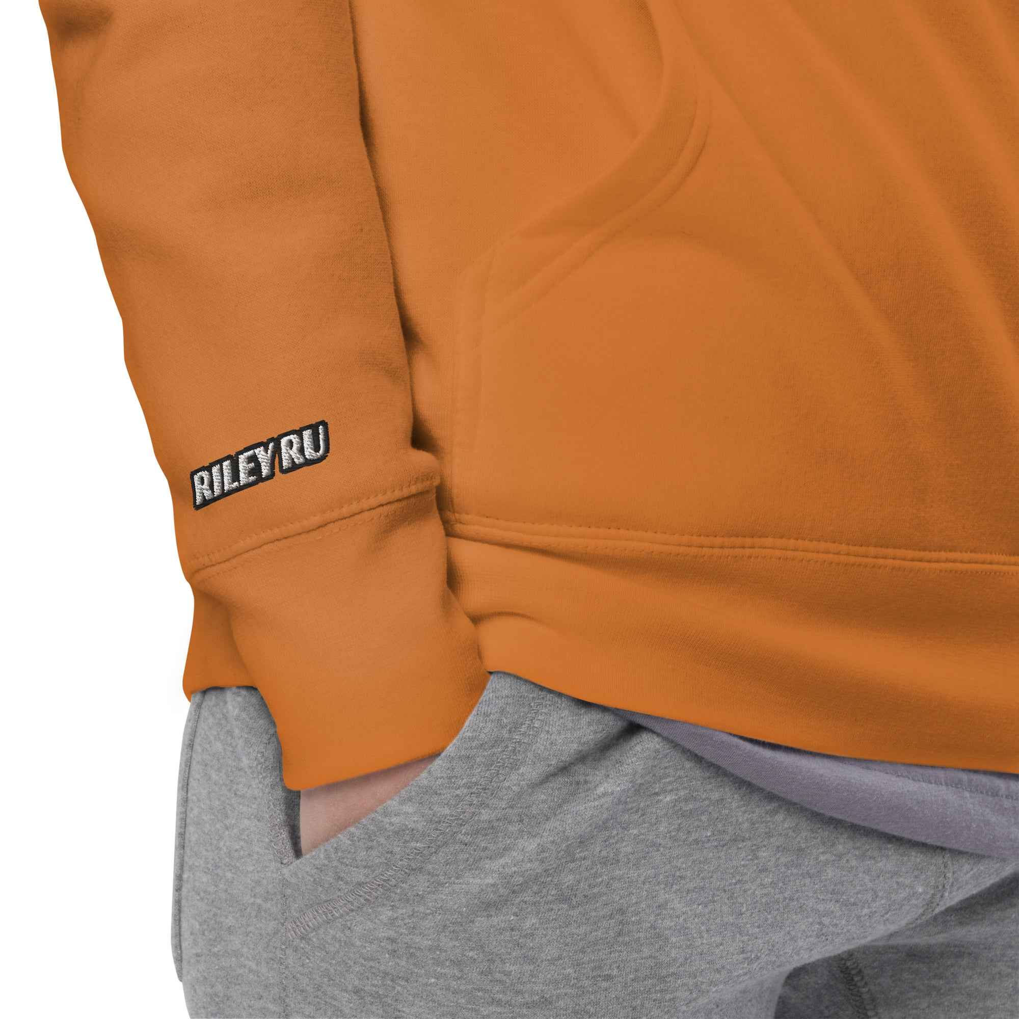 RILEY RU Embroidered Logo Sport Unisex Hoodie