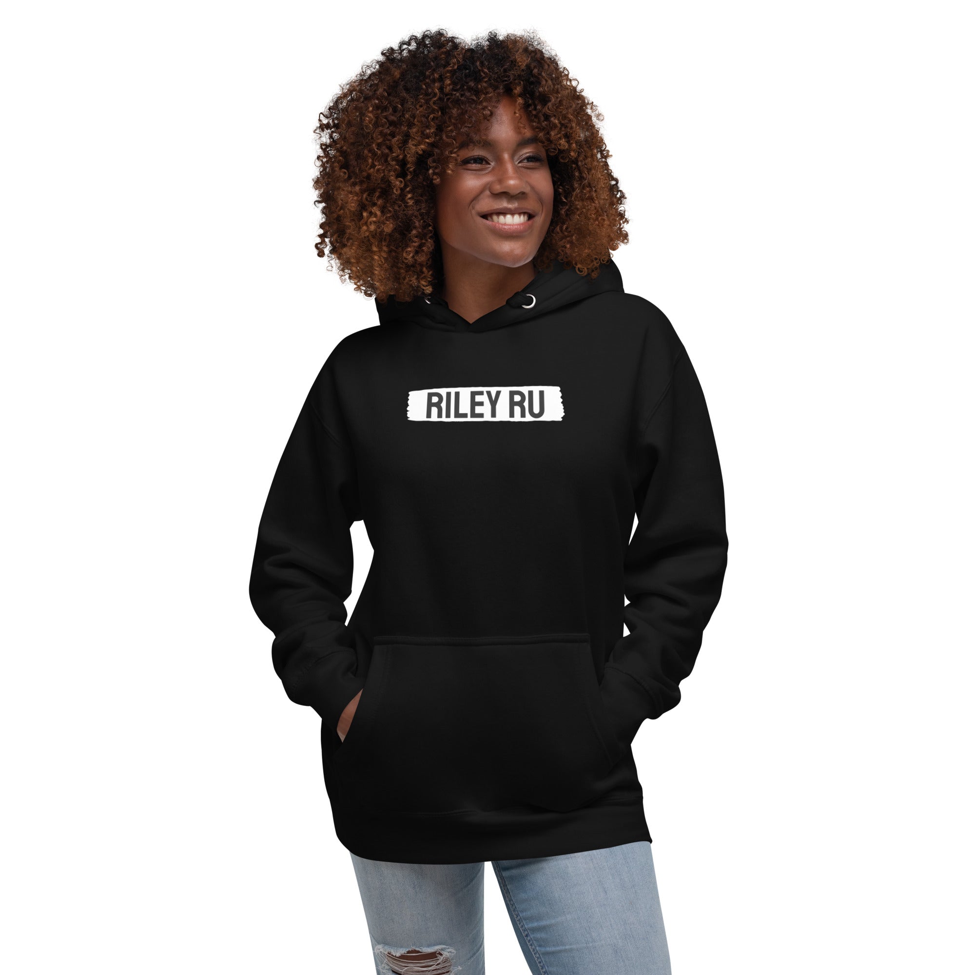 RILEY RU Block Logo Unisex Hoodie