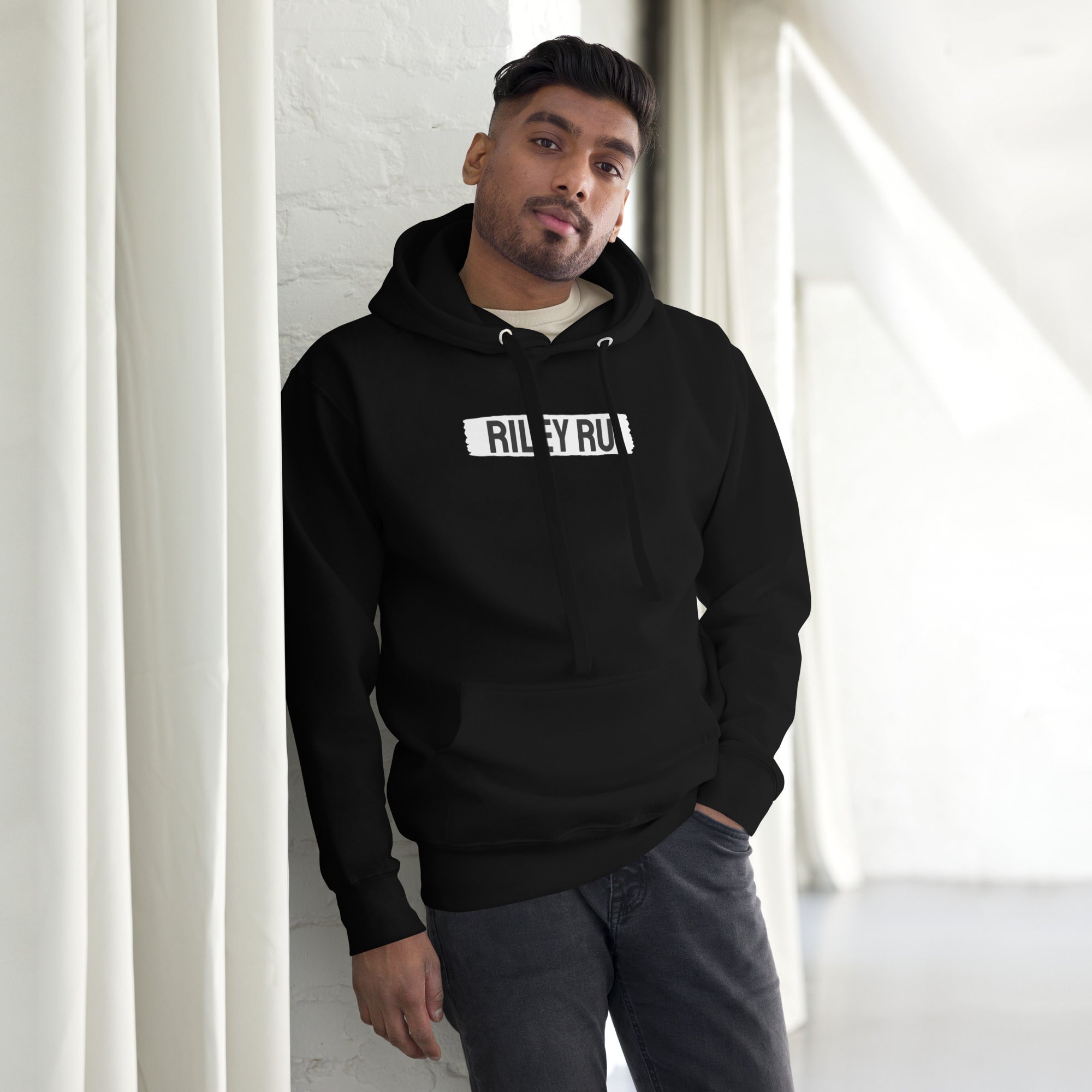 RILEY RU Block Logo Unisex Hoodie