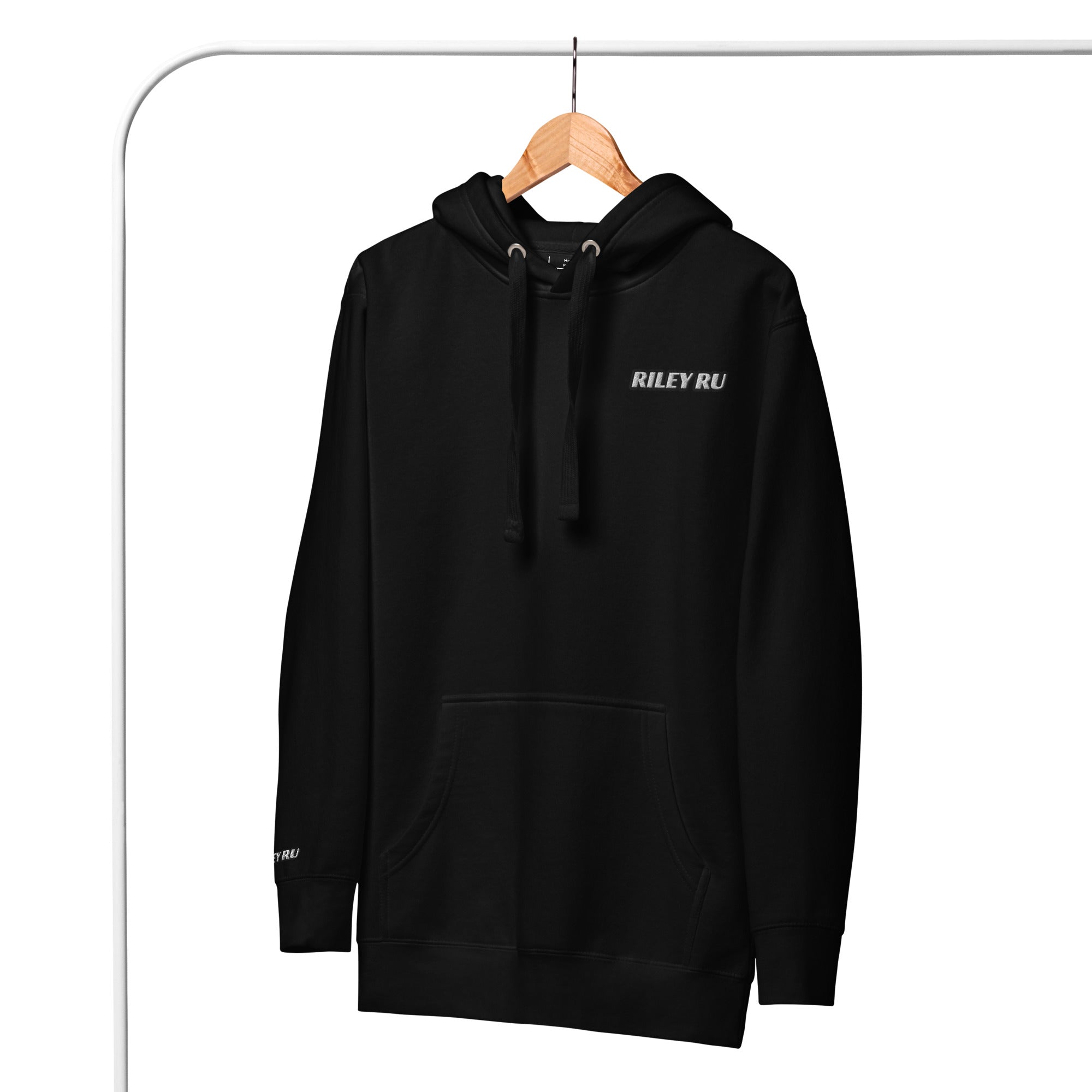 RILEY RU Embroidered Logo Sport Unisex Hoodie