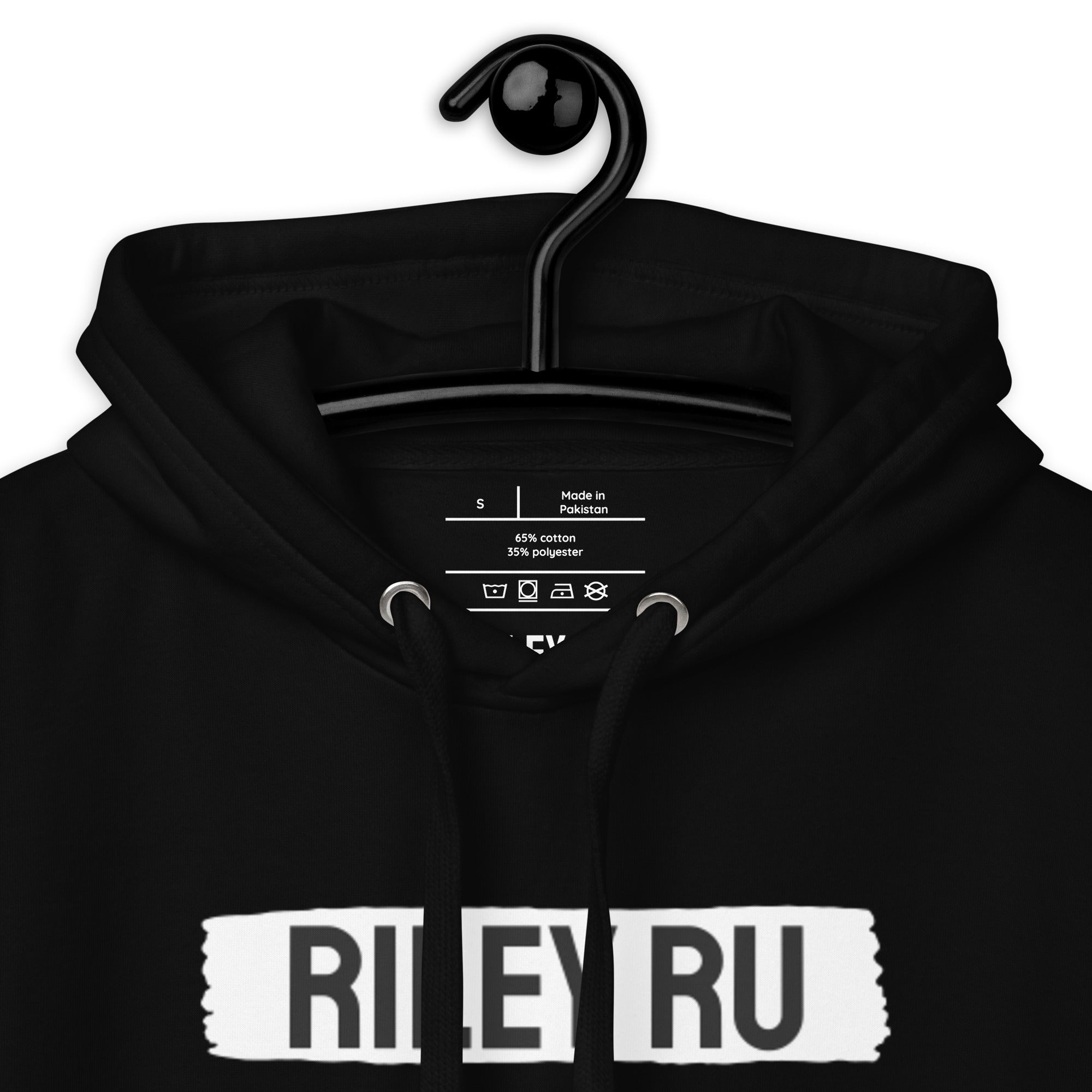 RILEY RU Block Logo Unisex Hoodie