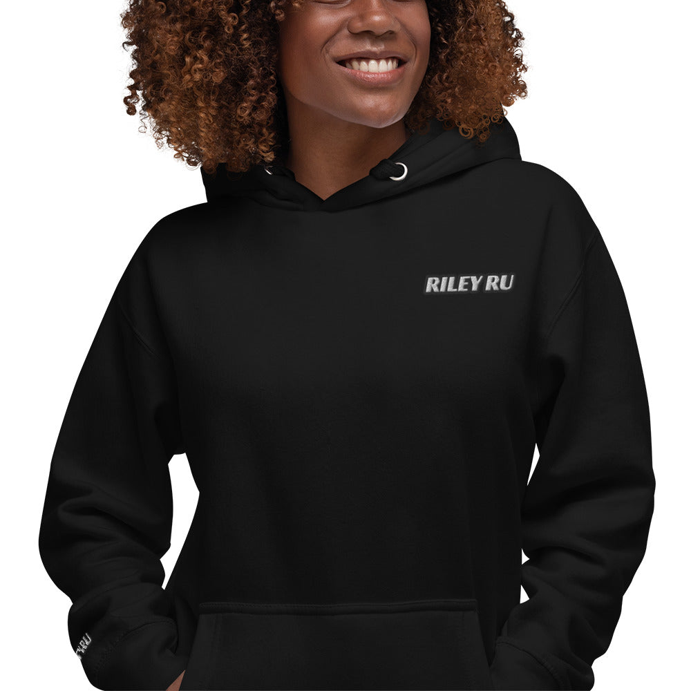 RILEY RU Embroidered Logo Sport Unisex Hoodie