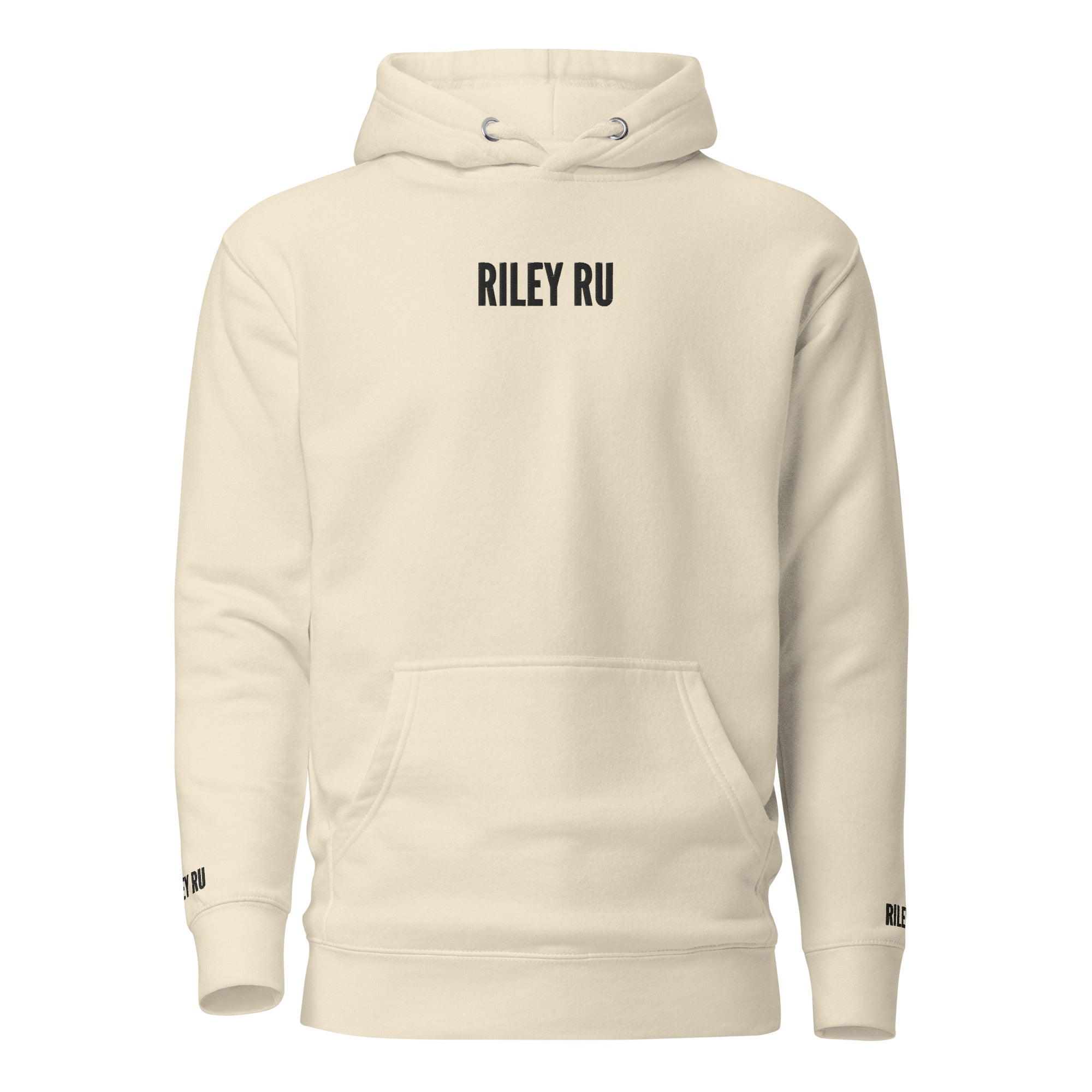 RILEY RU Embroidered Logo Unisex Hoodie
