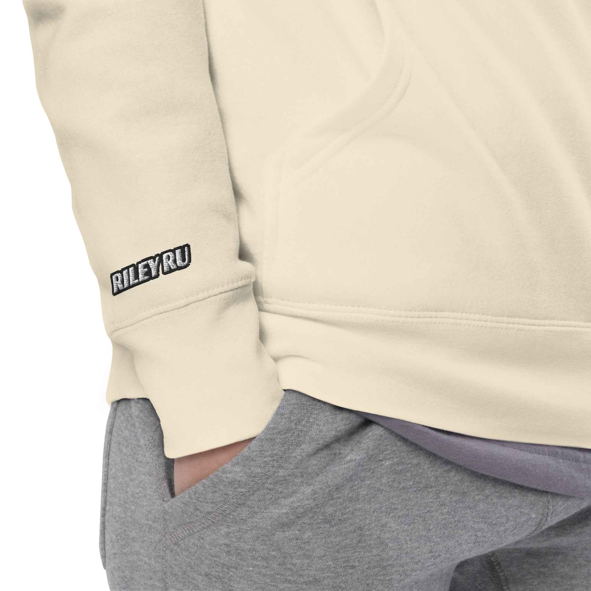 RILEY RU Embroidered Logo Sport Unisex Hoodie