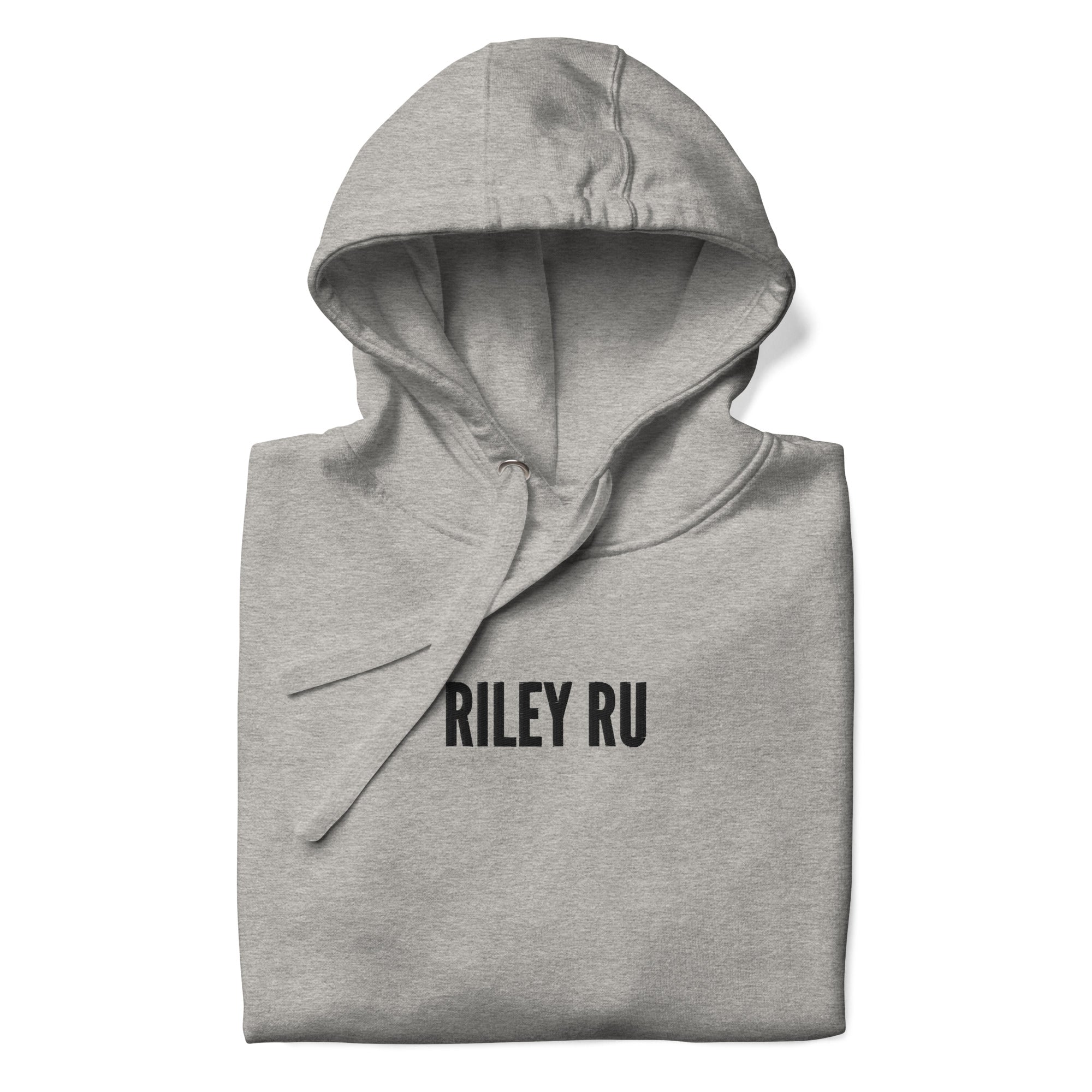 RILEY RU Embroidered Logo Unisex Hoodie