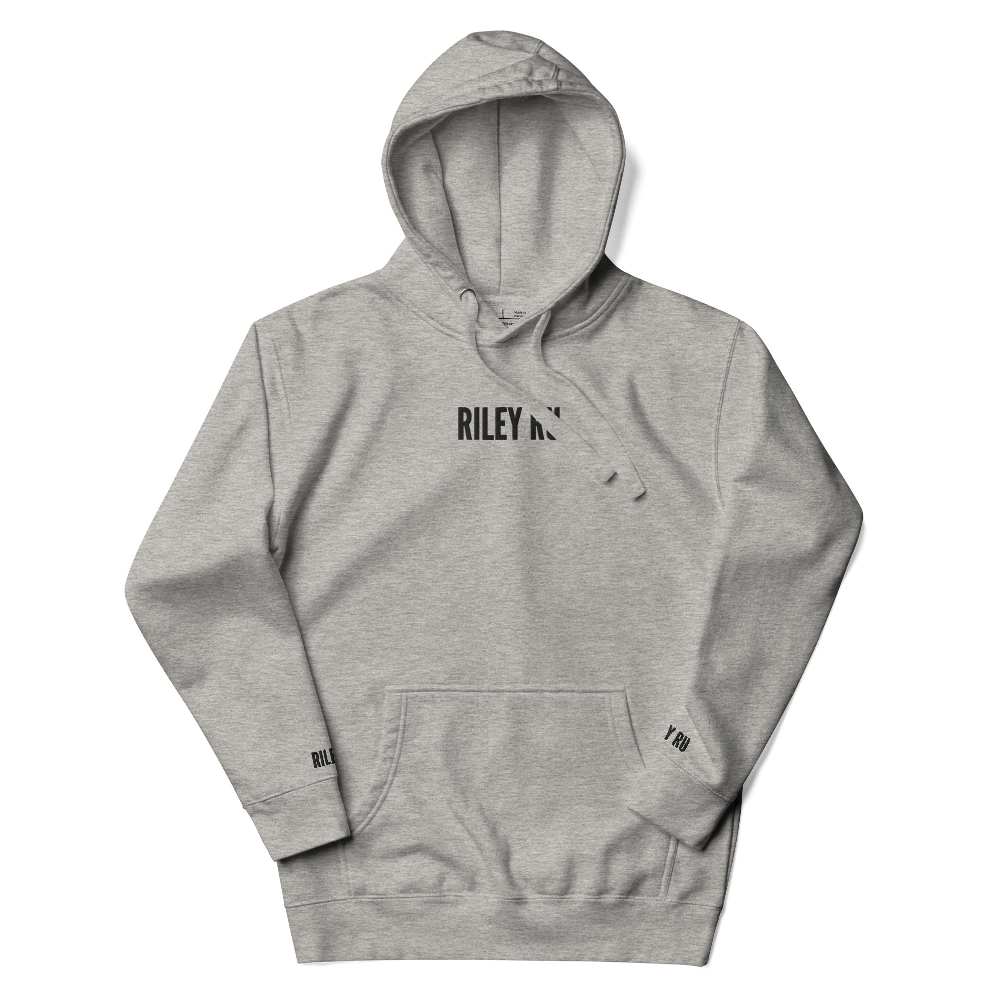 RILEY RU Embroidered Logo Unisex Hoodie
