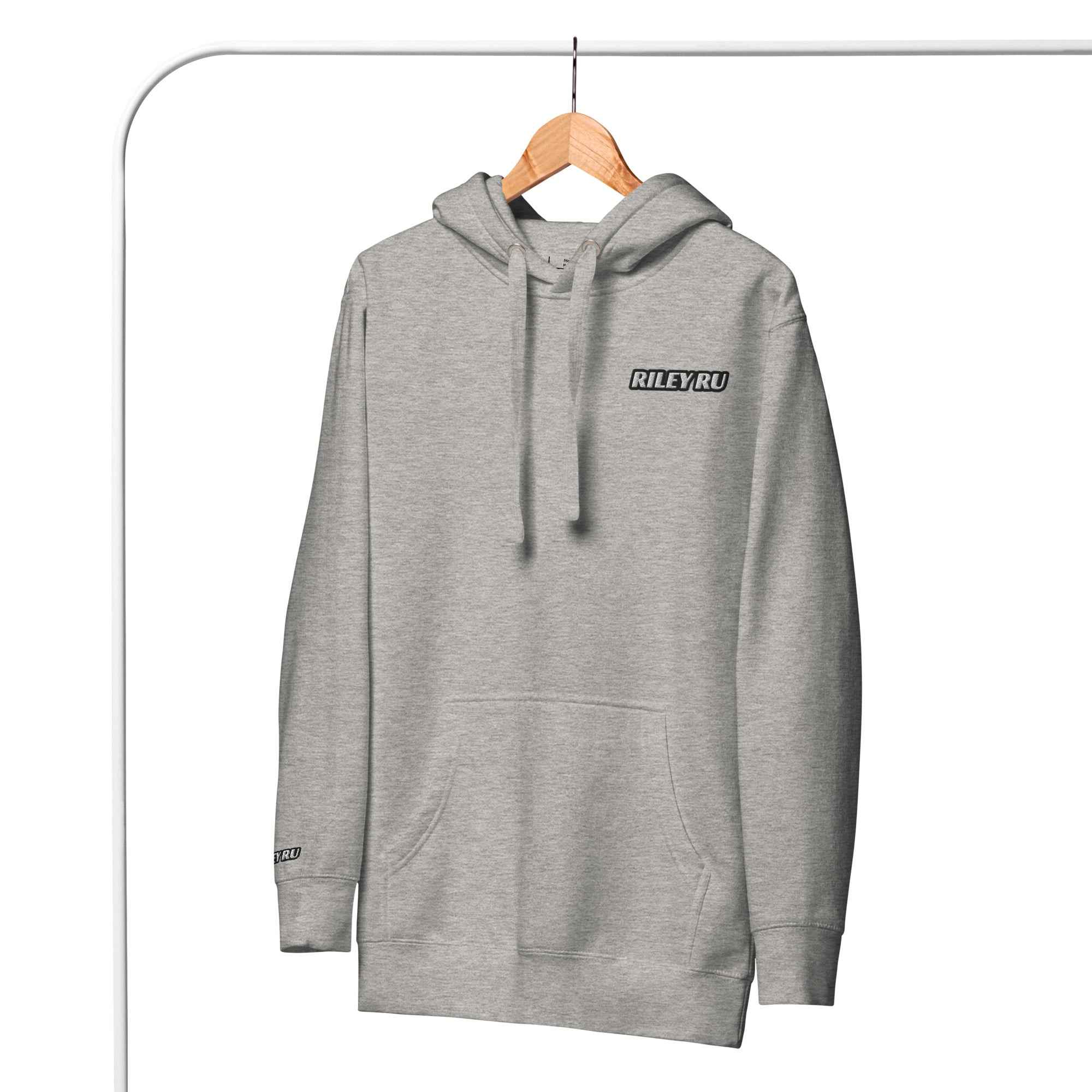 RILEY RU Embroidered Logo Sport Unisex Hoodie