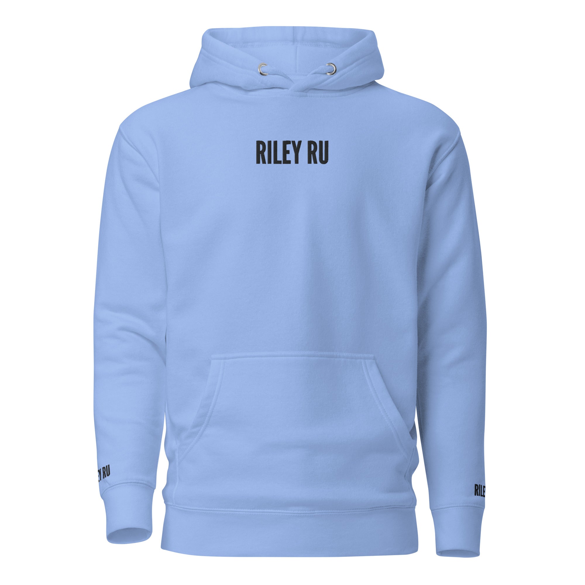 RILEY RU Embroidered Logo Unisex Hoodie
