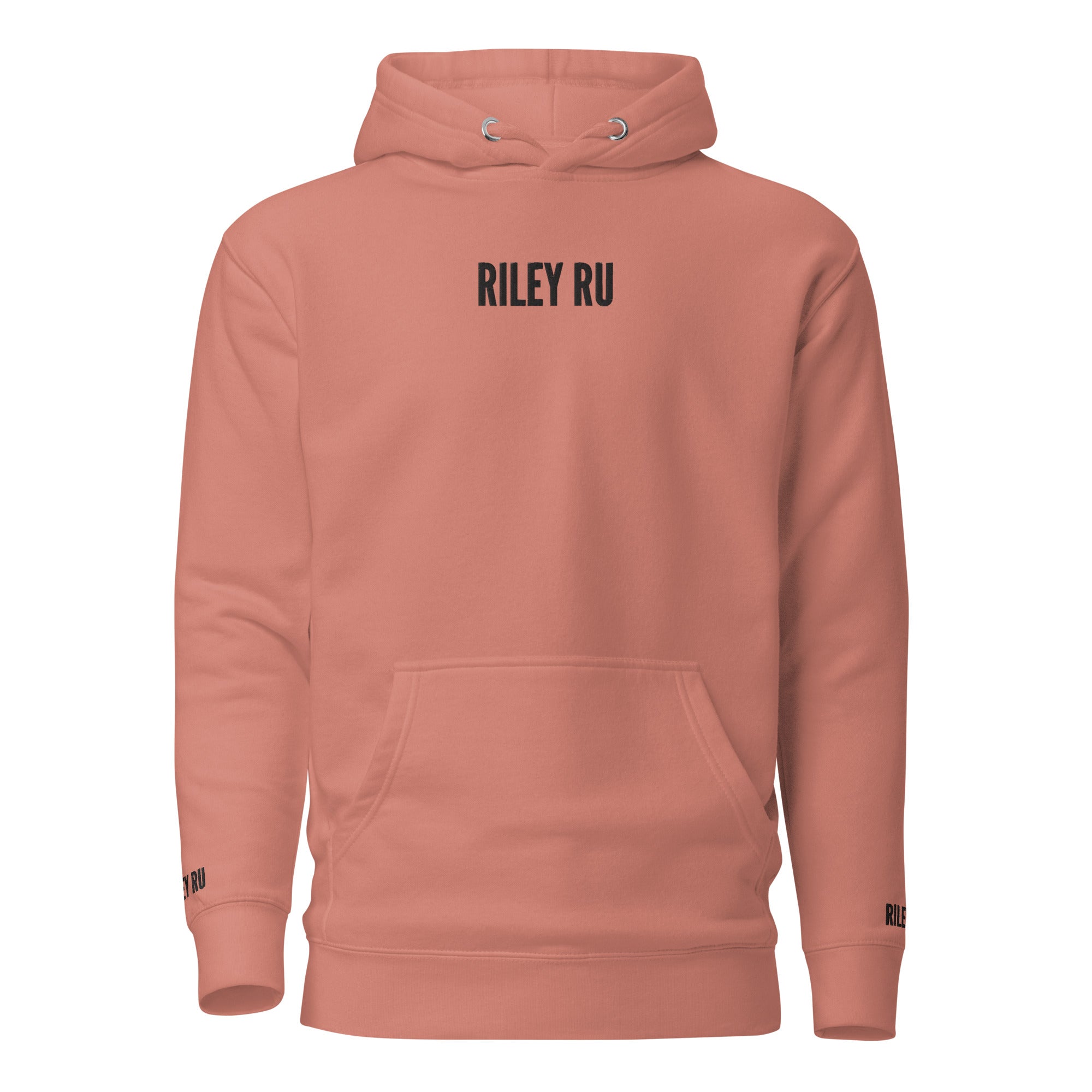 RILEY RU Embroidered Logo Unisex Hoodie