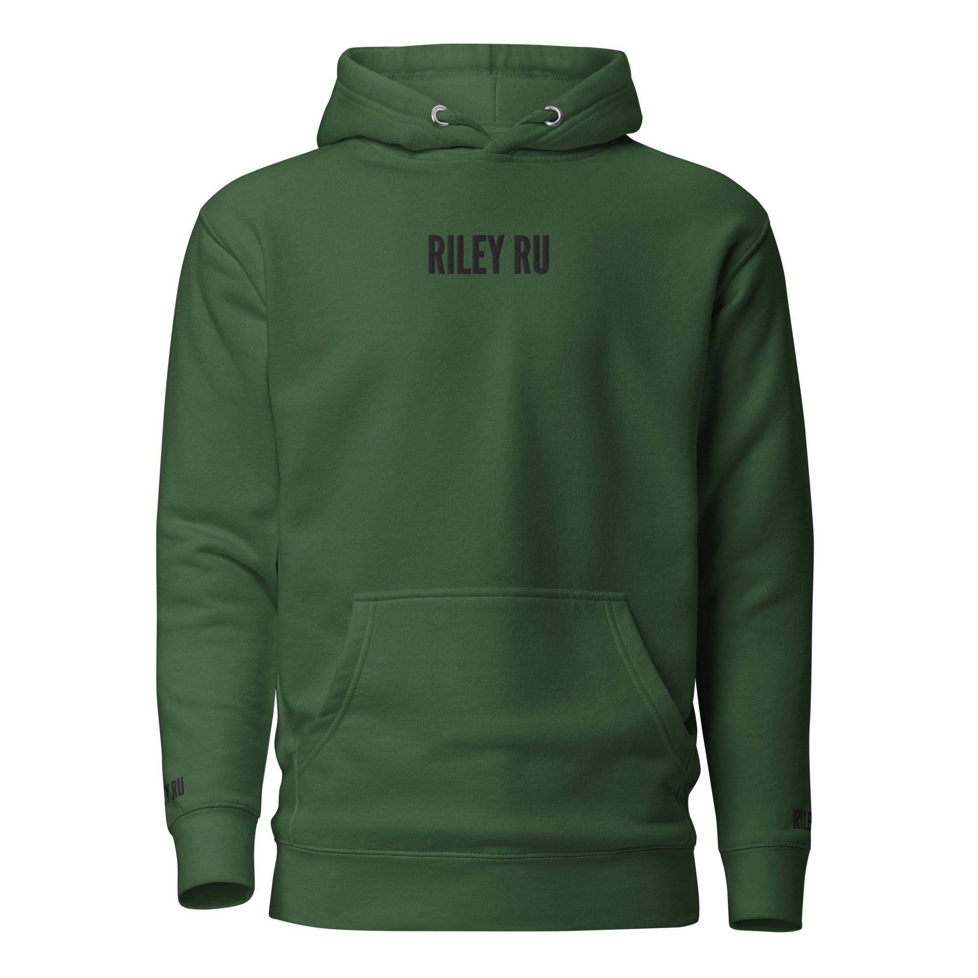 RILEY RU Embroidered Logo Unisex Hoodie