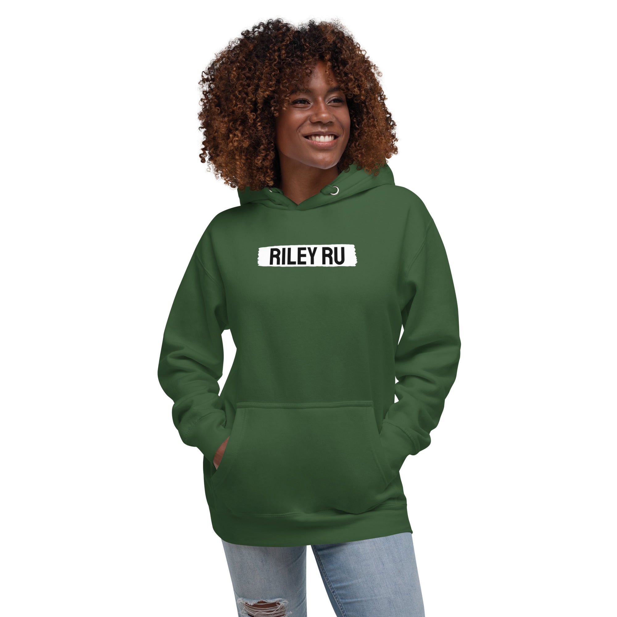 RILEY RU Block Logo Unisex Hoodie