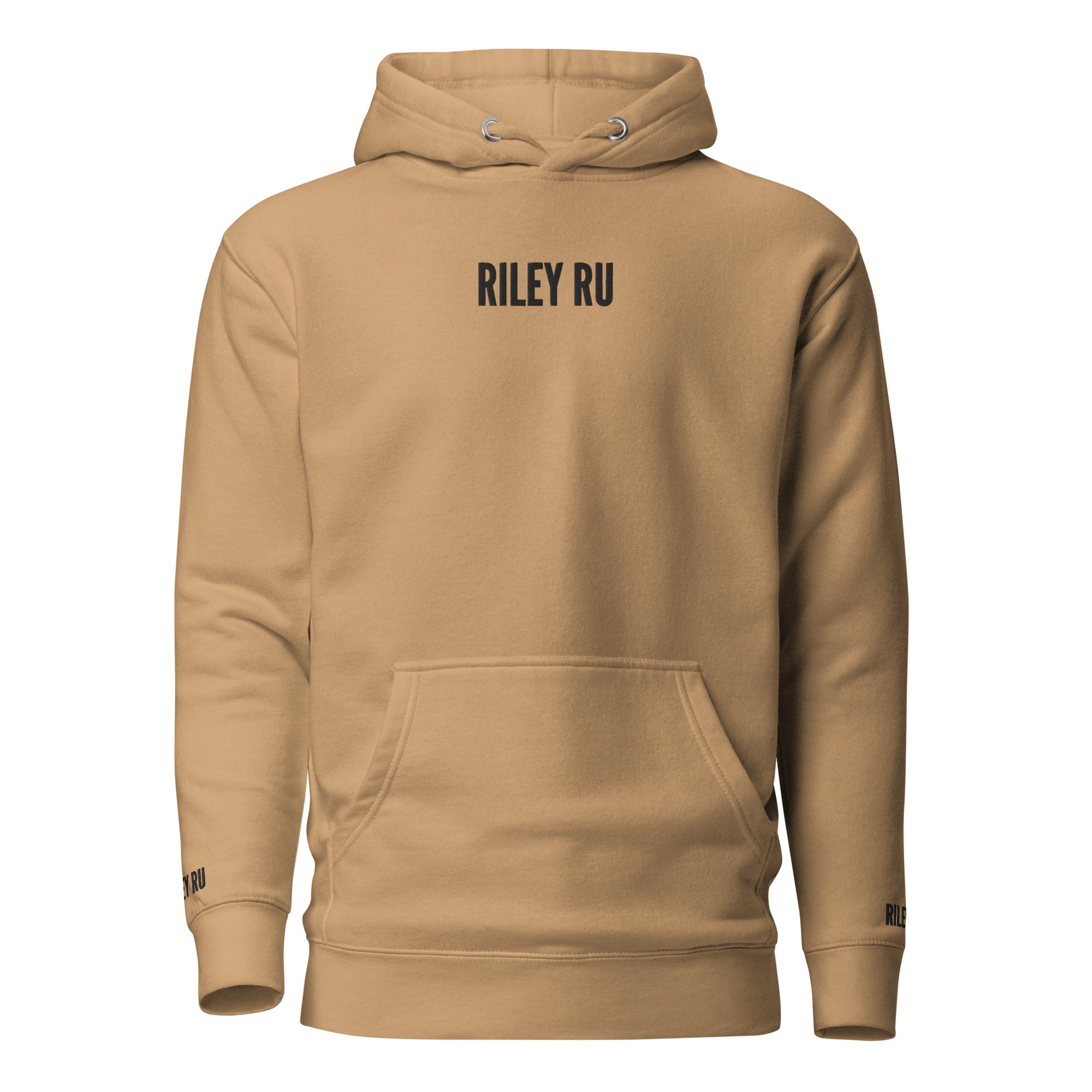 RILEY RU Embroidered Logo Unisex Hoodie