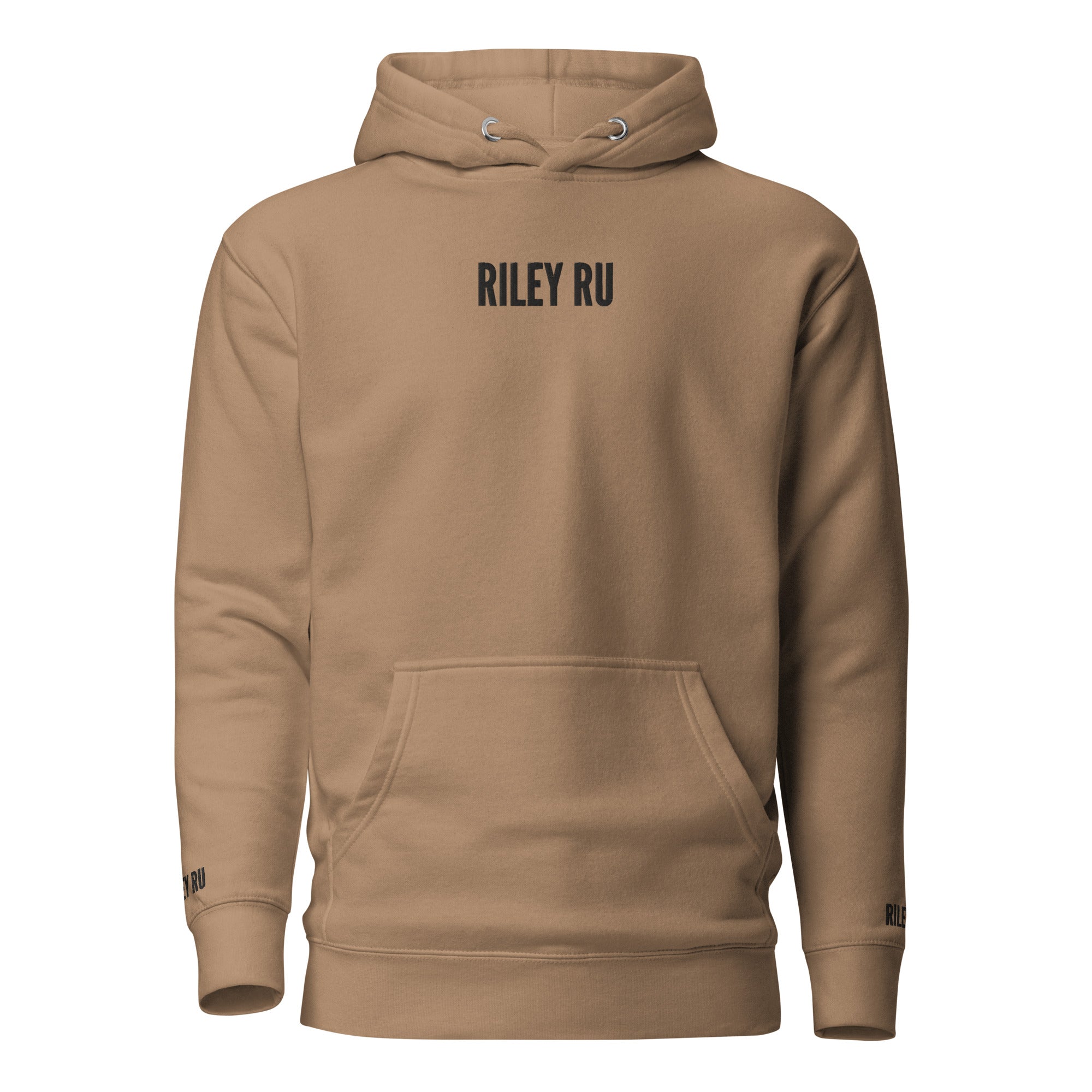 RILEY RU Embroidered Logo Unisex Hoodie