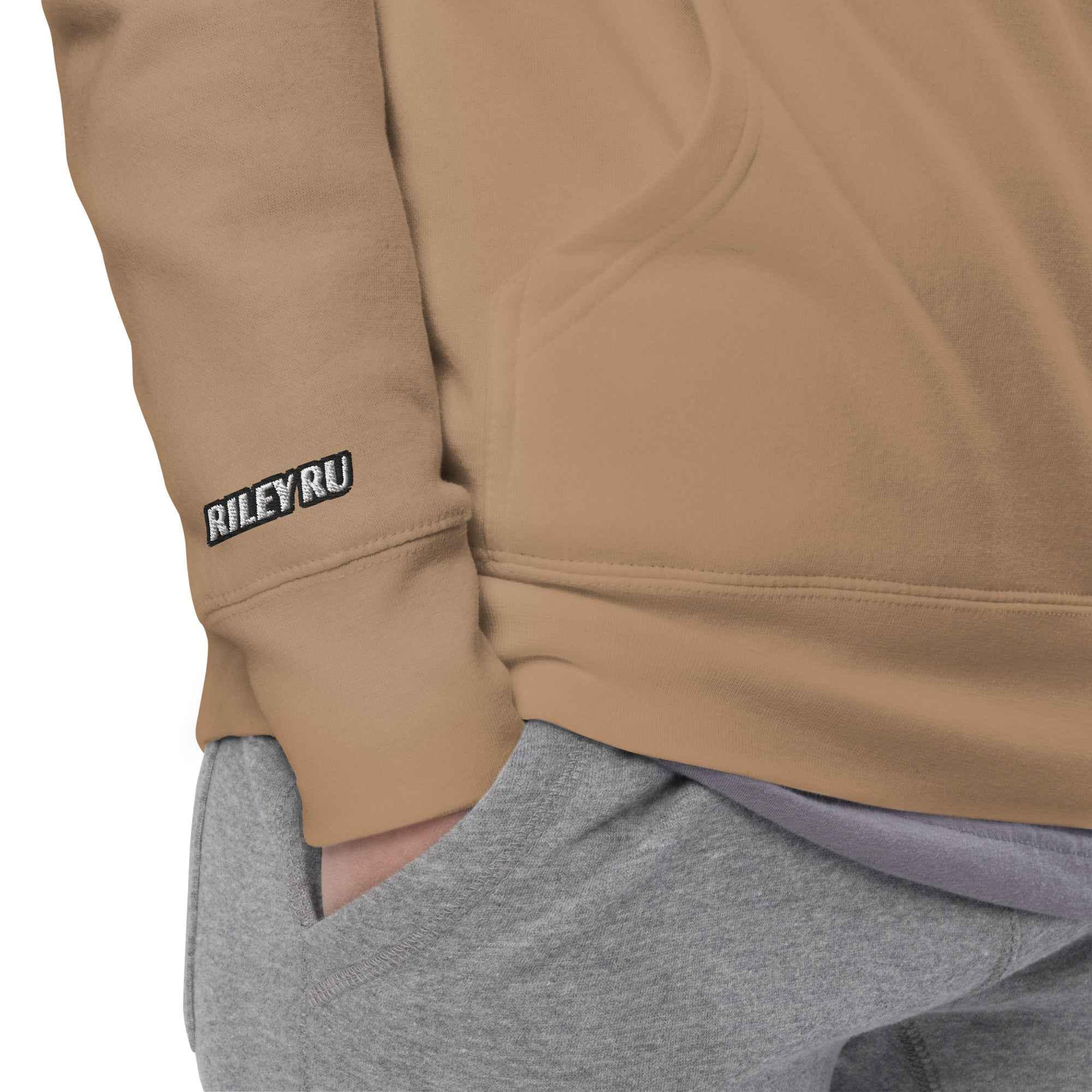 RILEY RU Embroidered Logo Sport Unisex Hoodie