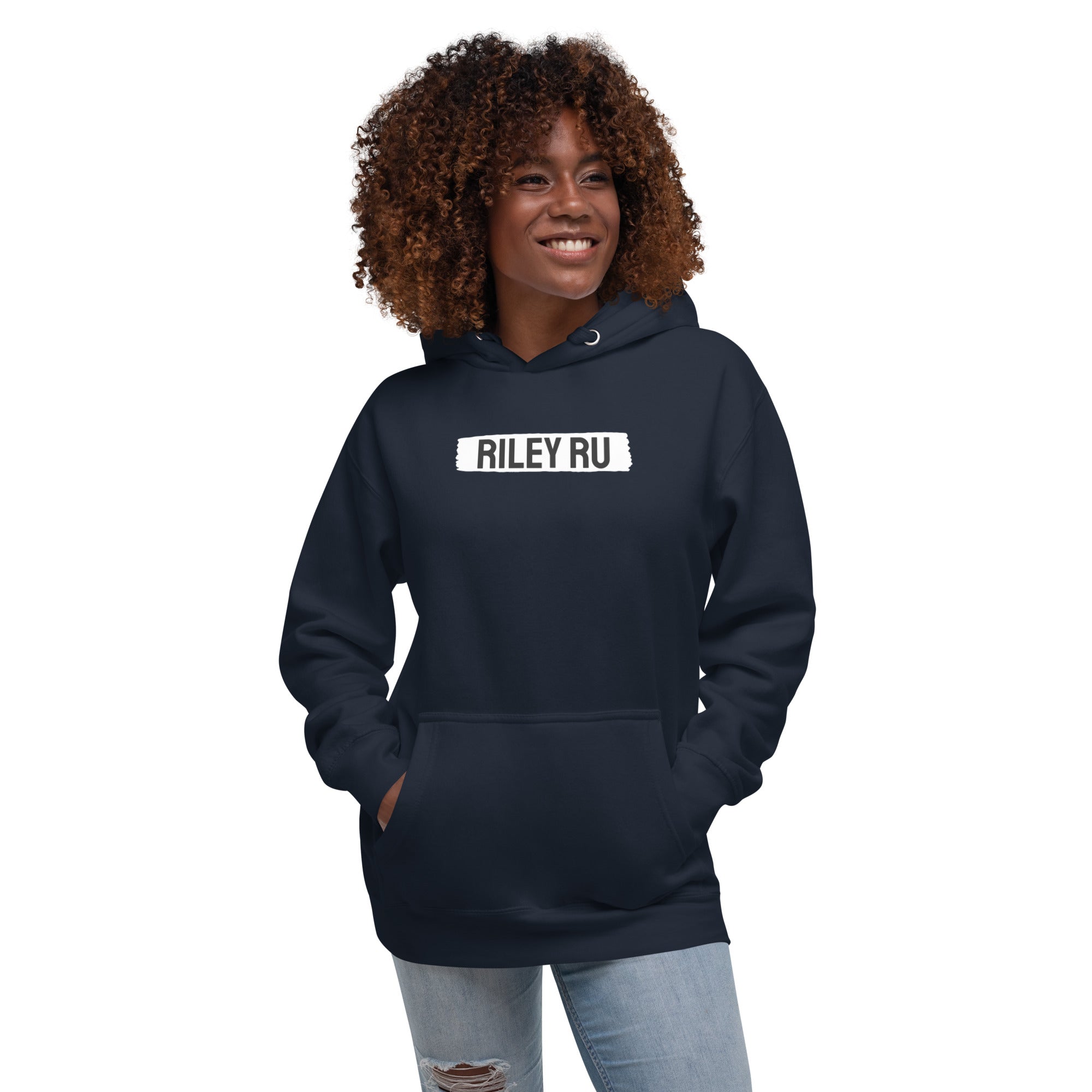 RILEY RU Block Logo Unisex Hoodie