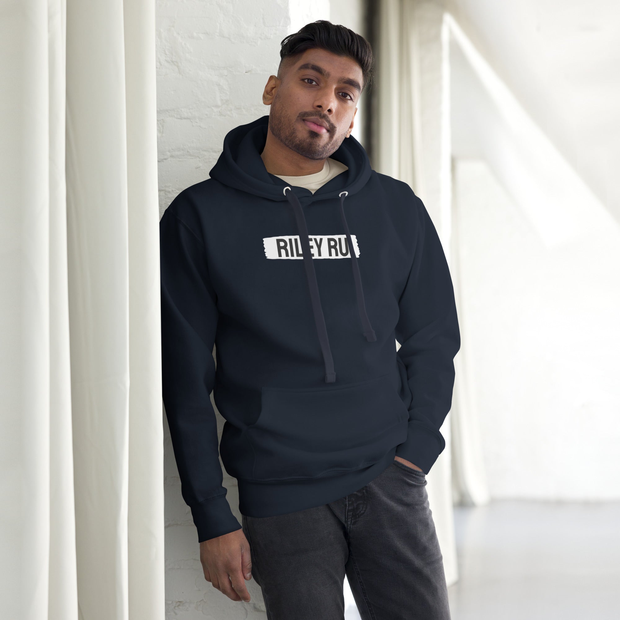 RILEY RU Block Logo Unisex Hoodie