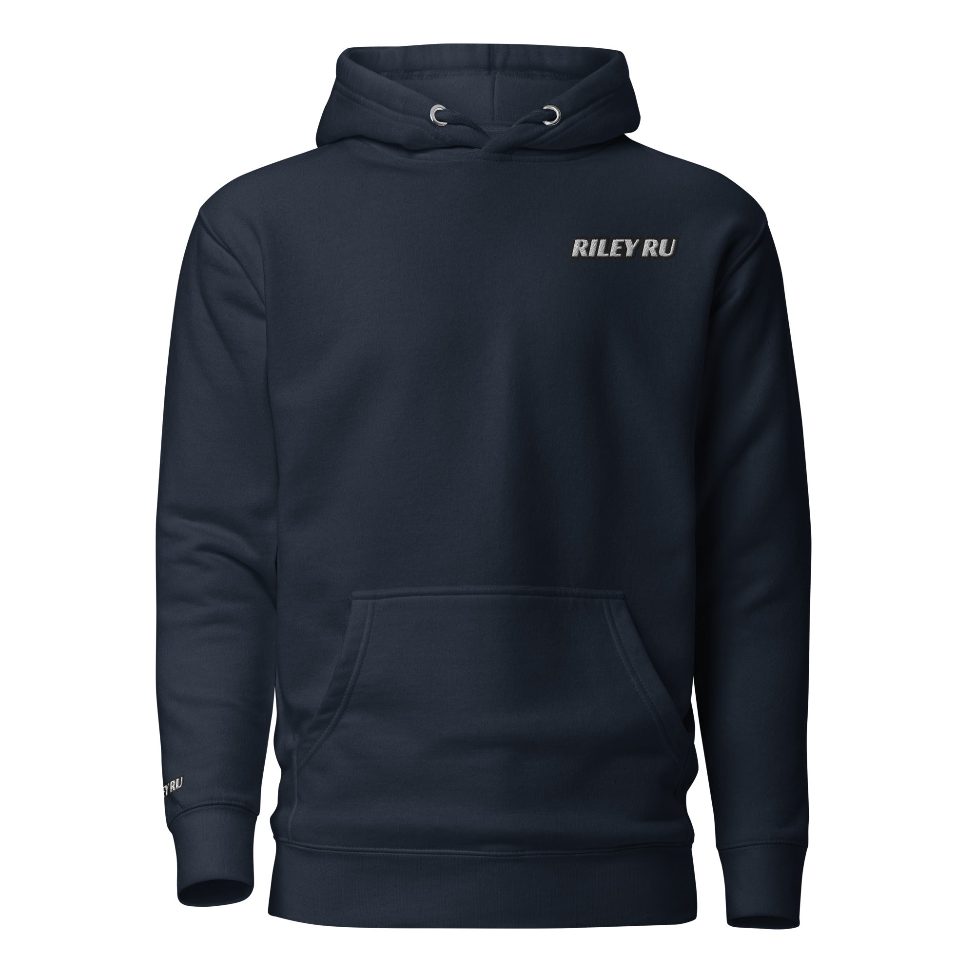 RILEY RU Embroidered Logo Sport Unisex Hoodie