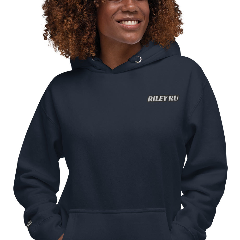 RILEY RU Embroidered Logo Sport Unisex Hoodie