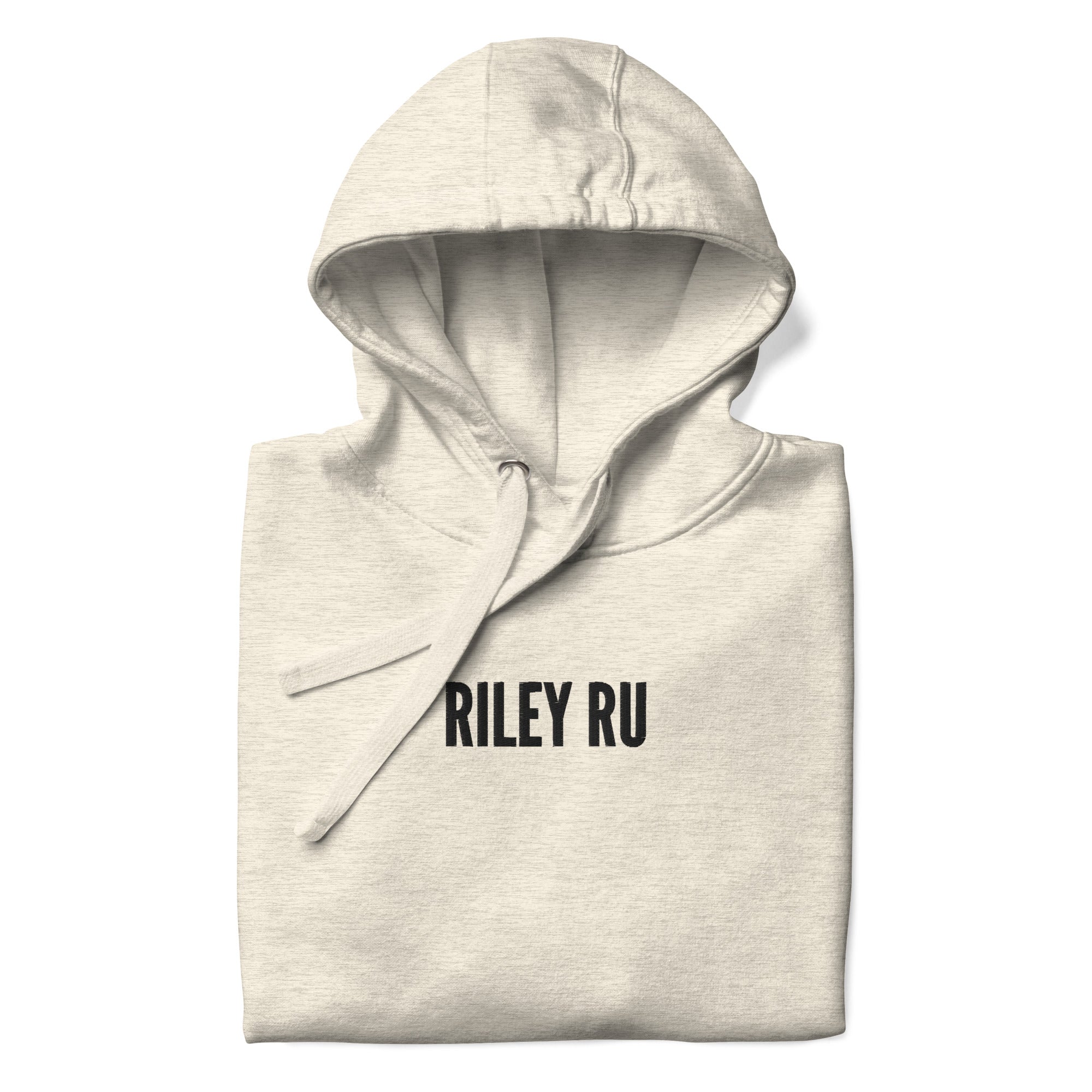 RILEY RU Embroidered Logo Unisex Hoodie