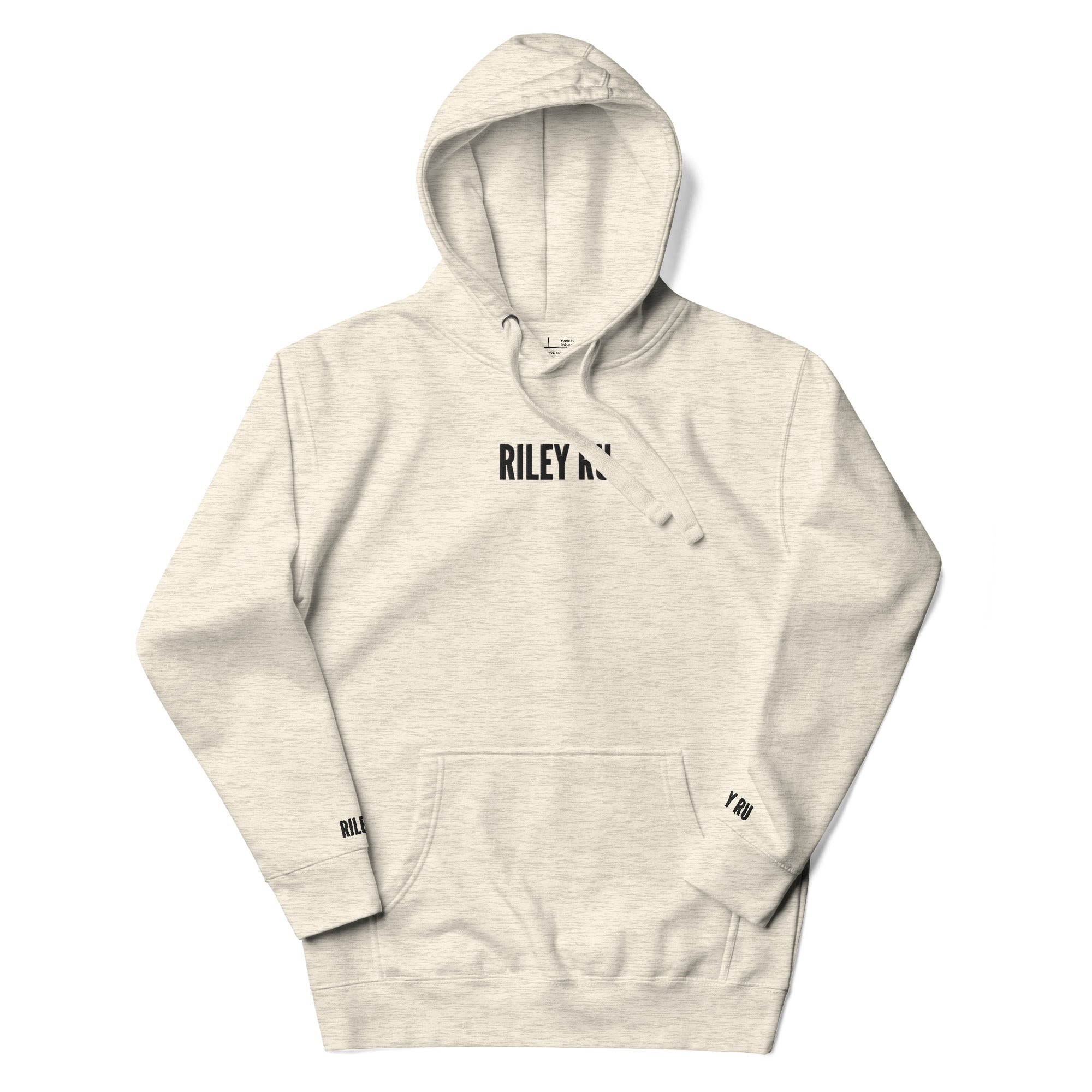 RILEY RU Embroidered Logo Unisex Hoodie