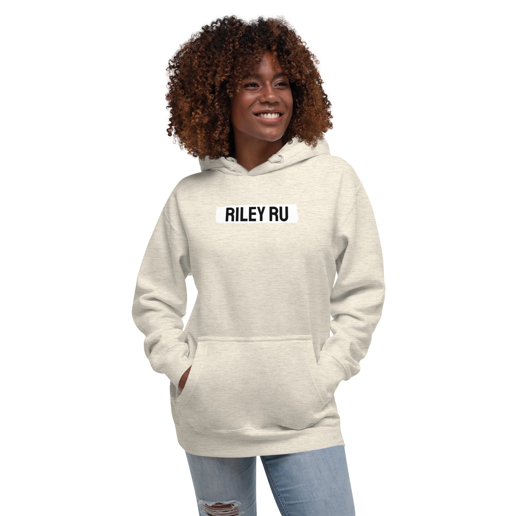 RILEY RU Block Logo Unisex Hoodie