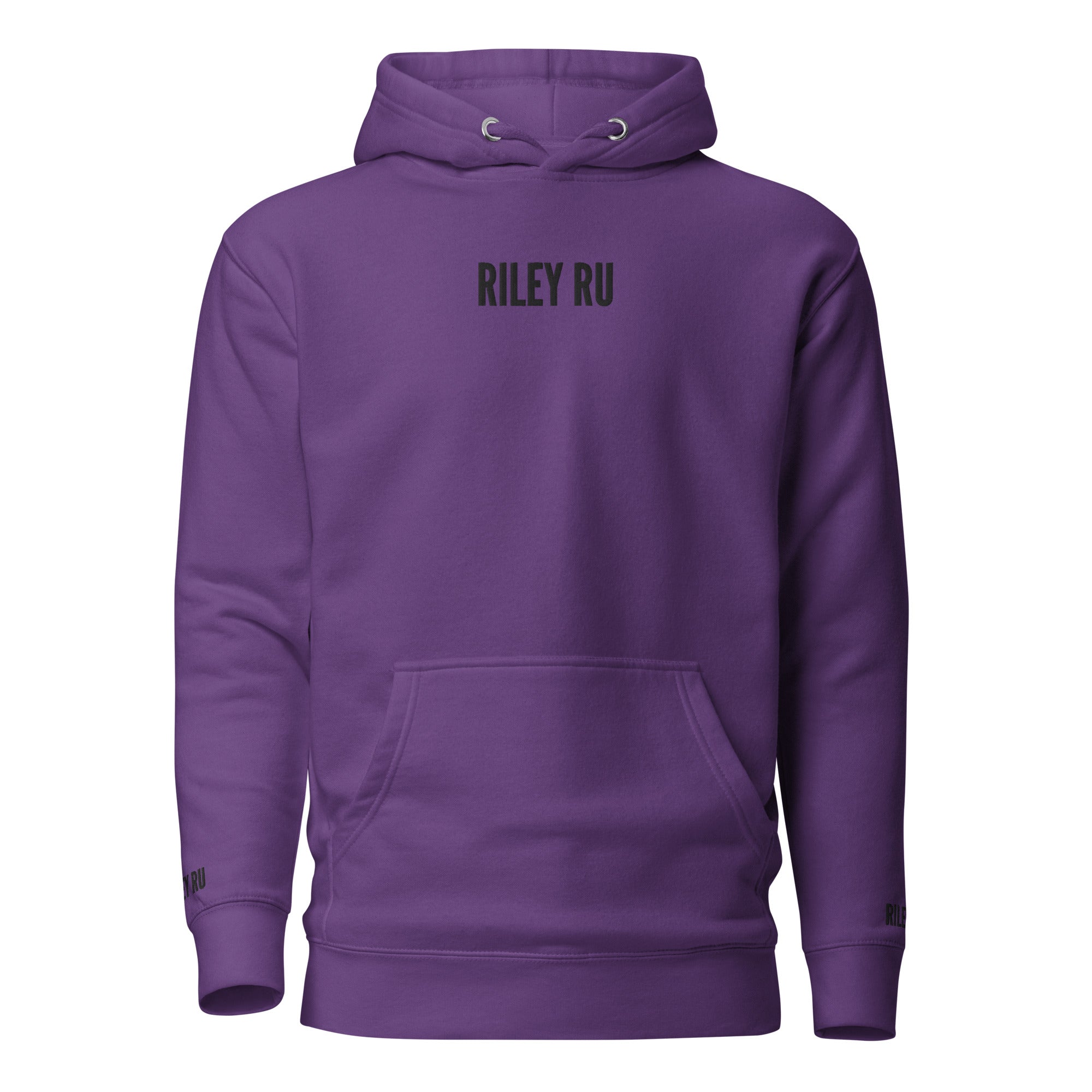 RILEY RU Embroidered Logo Unisex Hoodie