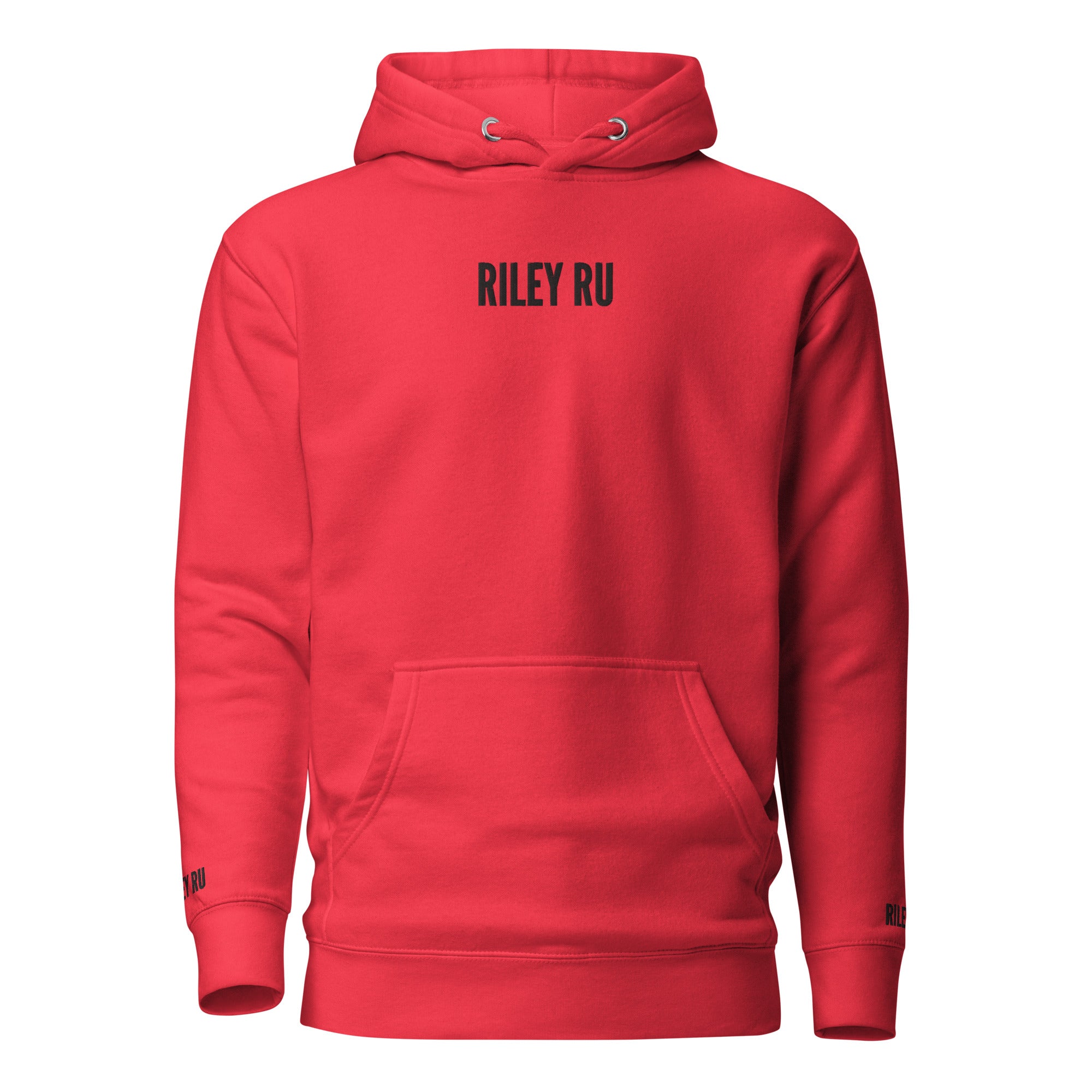 RILEY RU Embroidered Logo Unisex Hoodie