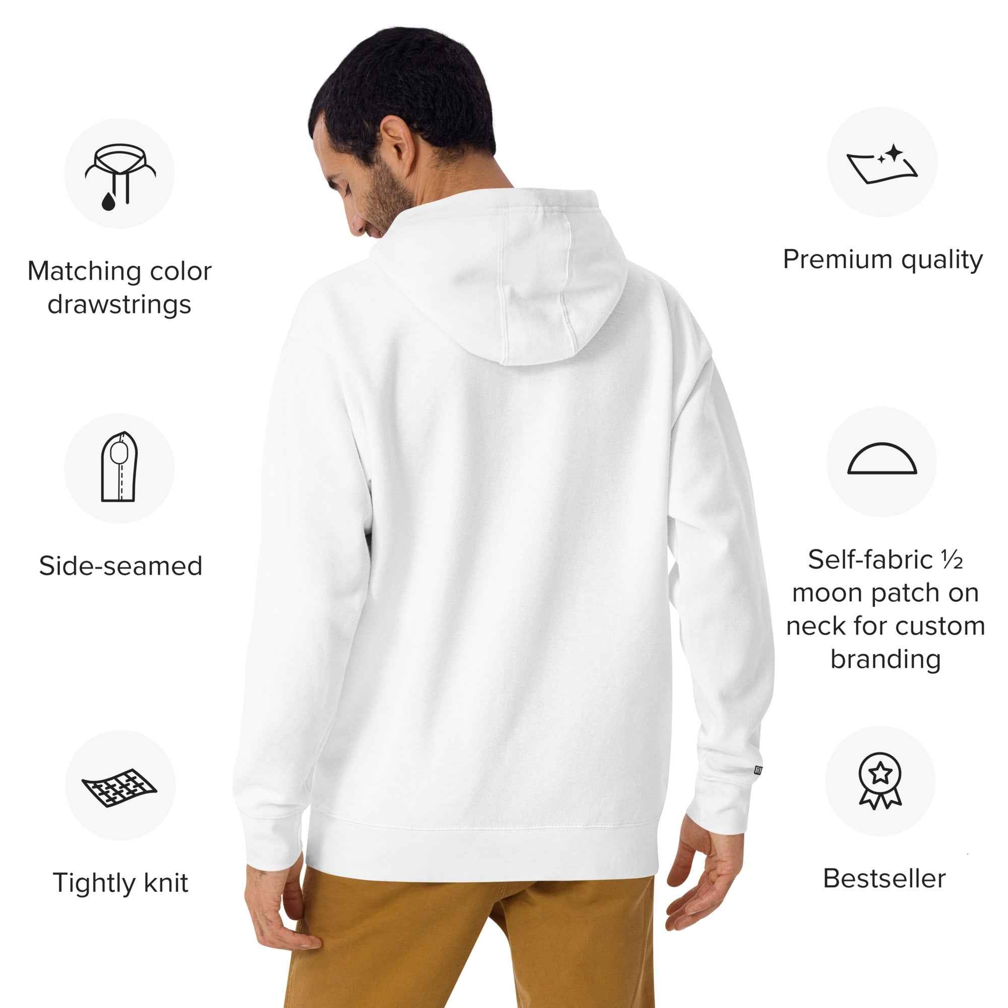 RILEY RU Embroidered Logo Sport Unisex Hoodie