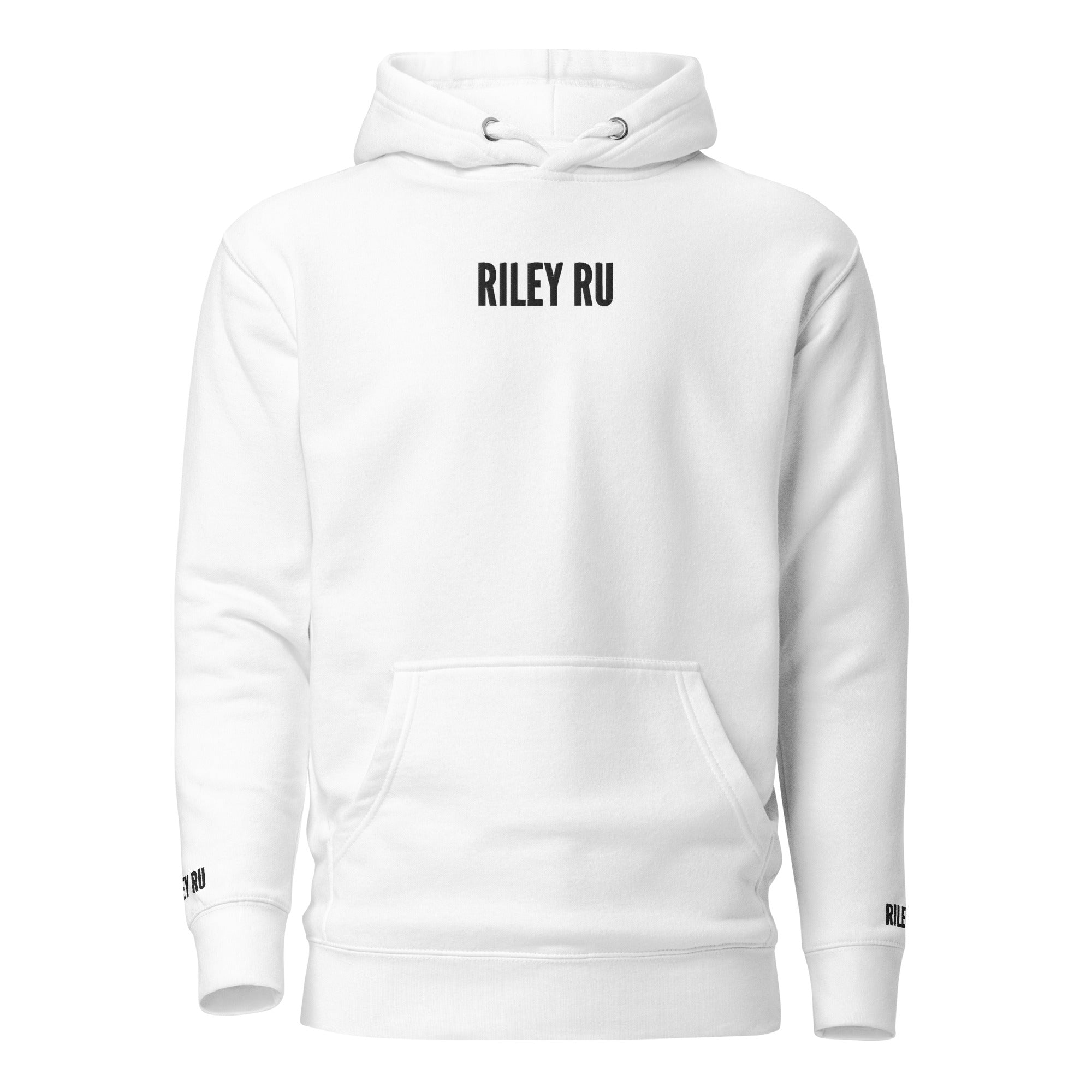 RILEY RU Embroidered Logo Unisex Hoodie