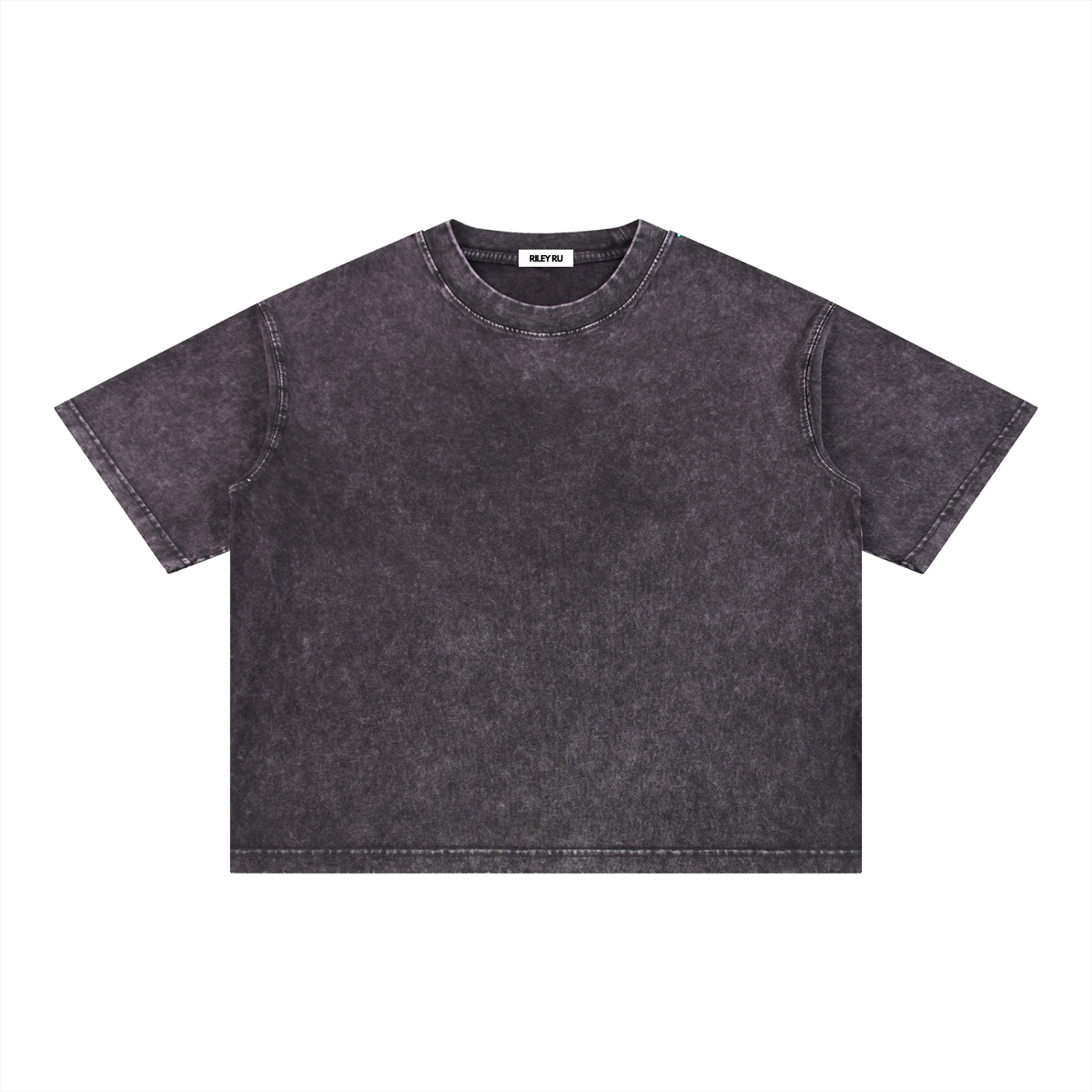 Basic Mineral Wash Boxy Cotton Men's Women's T-Shirt