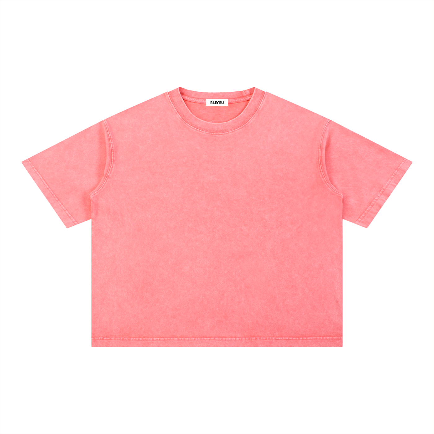 Basic Mineral Wash Boxy Cotton Men's Women's T-Shirt