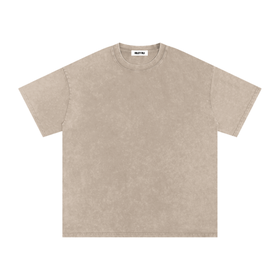 Unisex Snow Washed Oversized Cotton T-Shirt