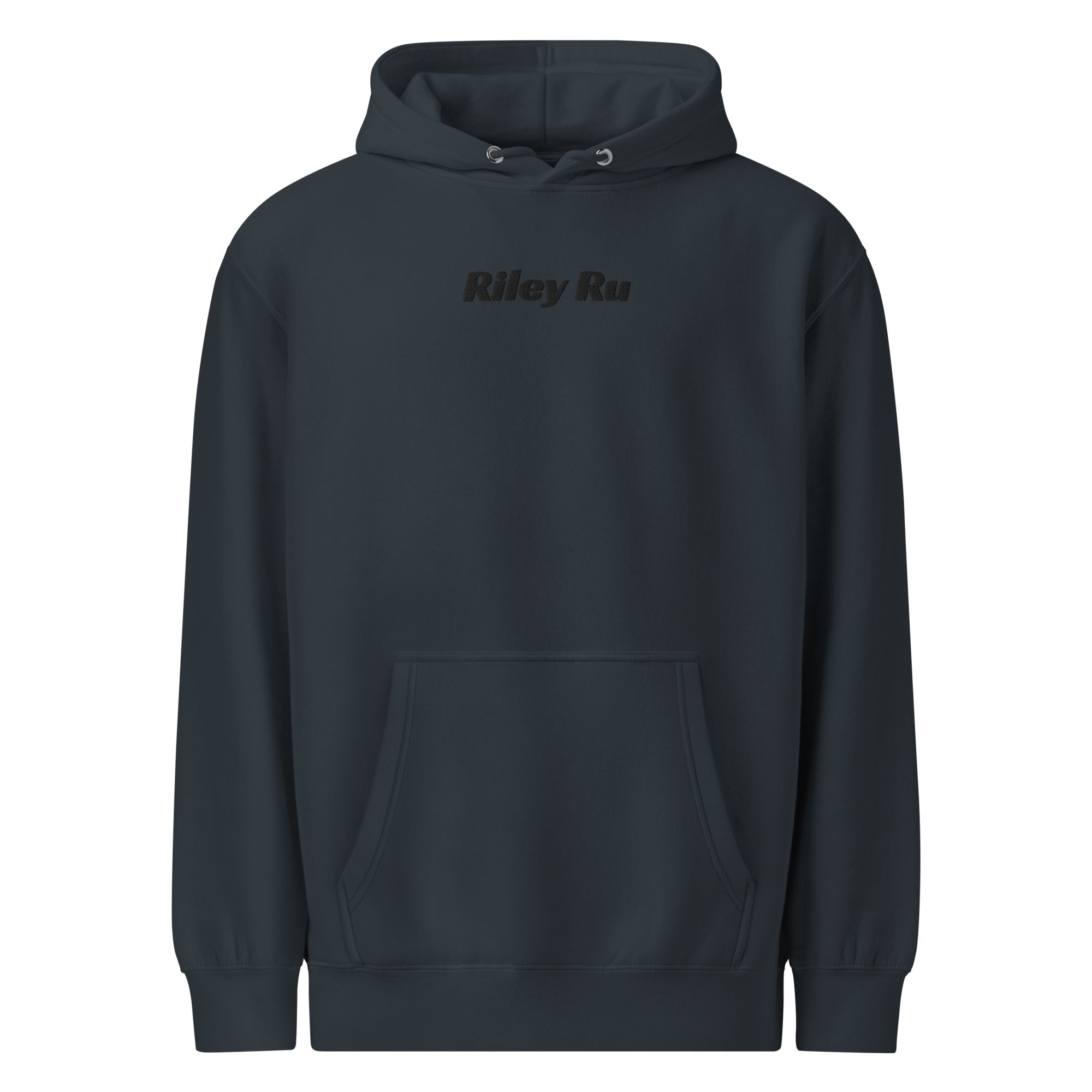 RILEY RU Embroidered Logo Unisex Premium Hoodie