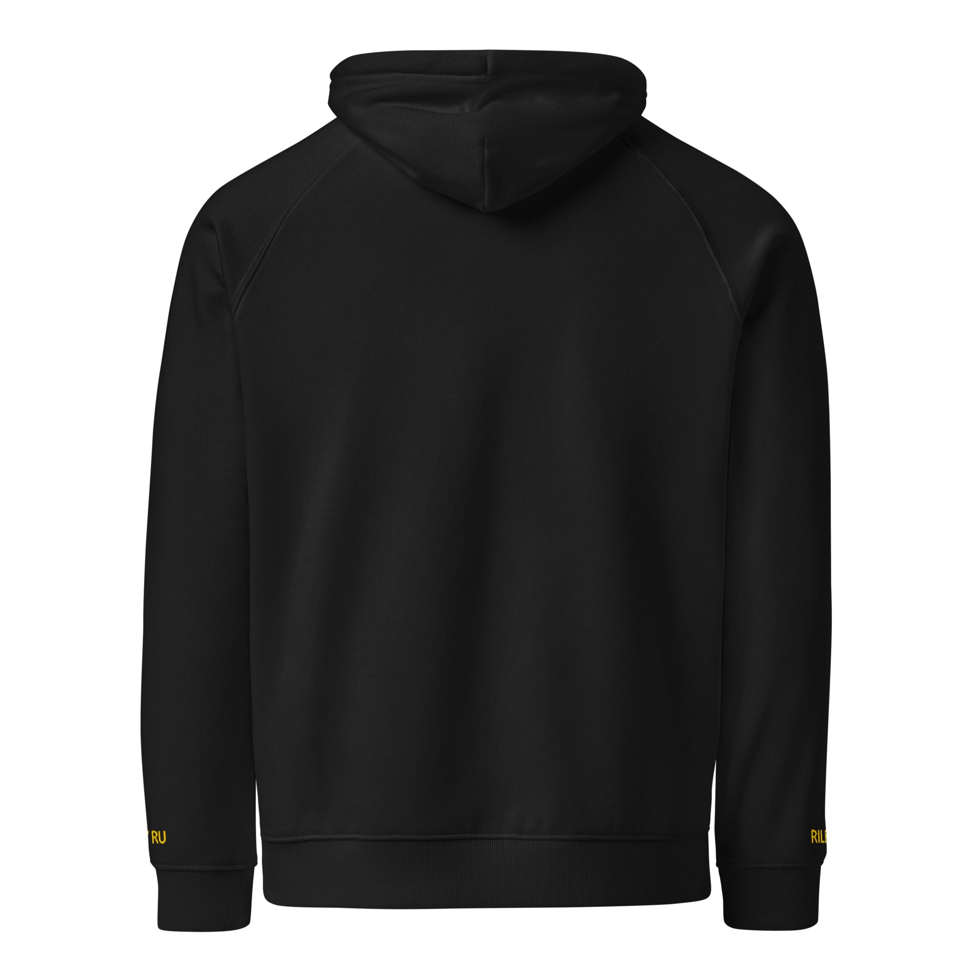 RILEY RU Embroidered Logo Unisex Eco Raglan Hoodie