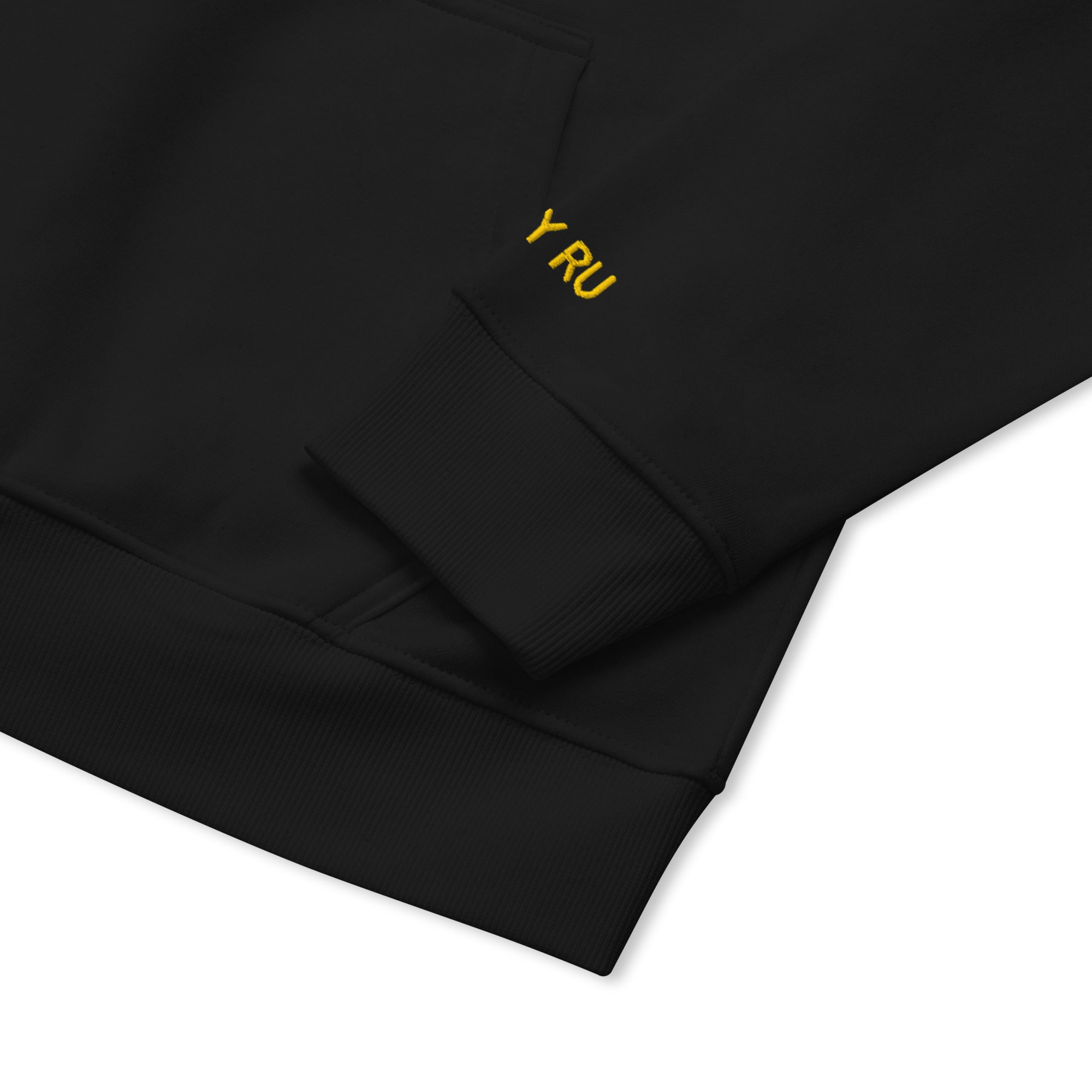 RILEY RU Embroidered Logo Unisex Eco Raglan Hoodie