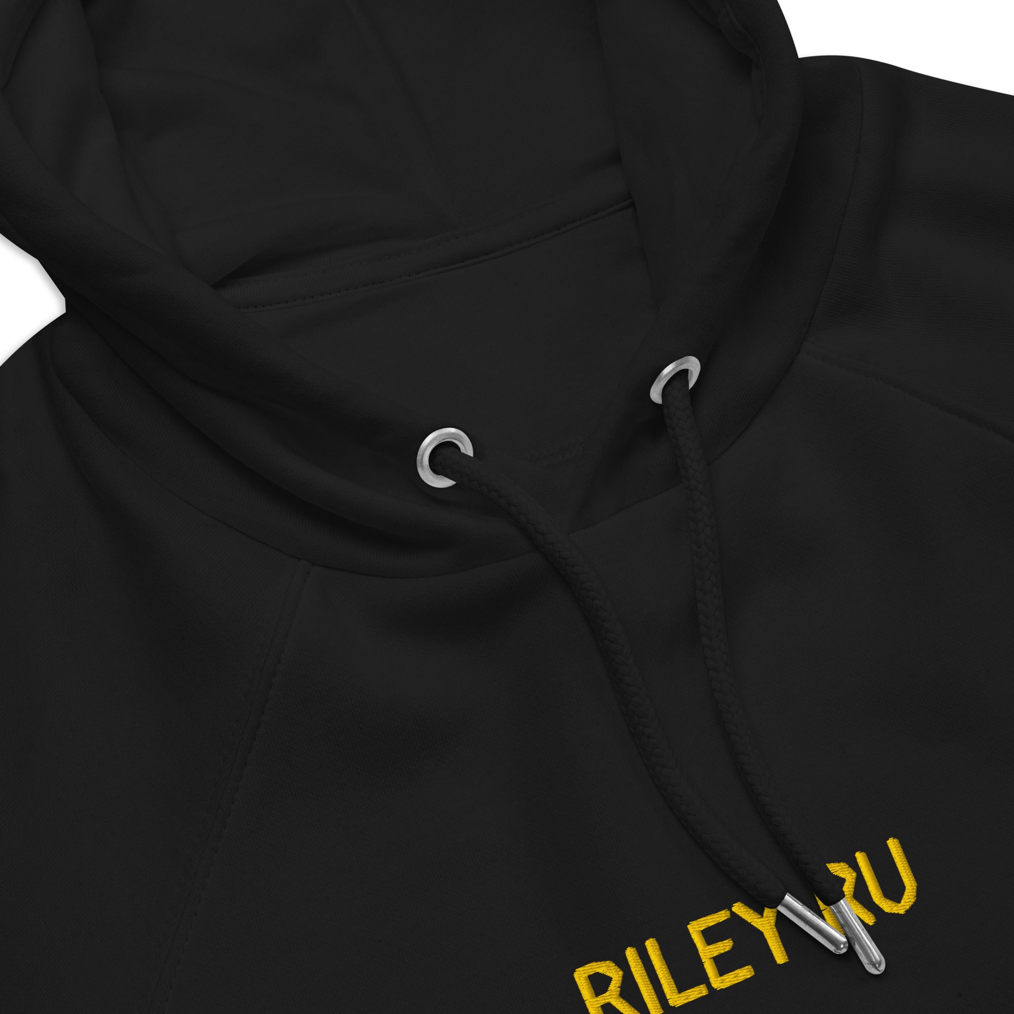 RILEY RU Embroidered Logo Unisex Eco Raglan Hoodie