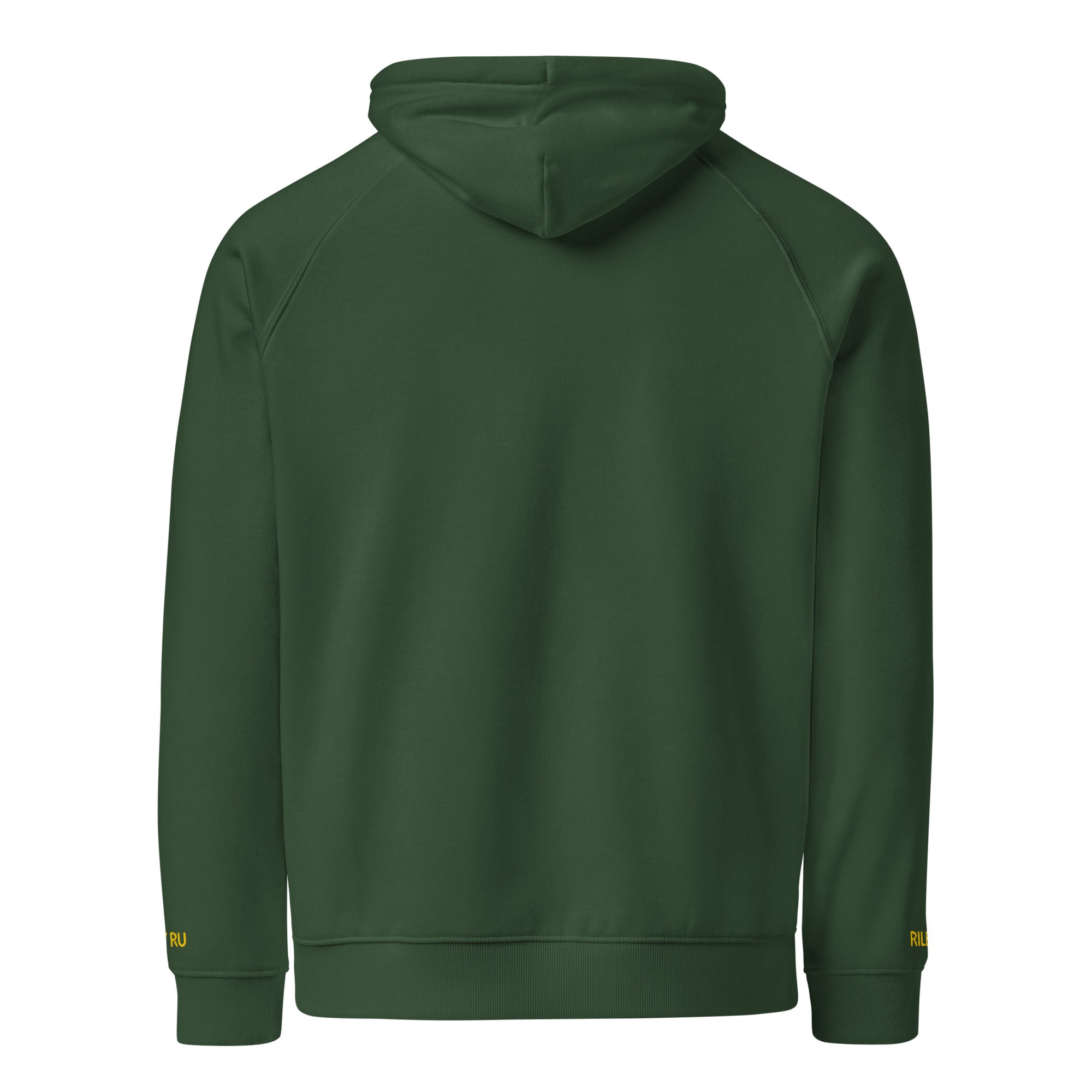 RILEY RU Embroidered Logo Unisex Eco Raglan Hoodie