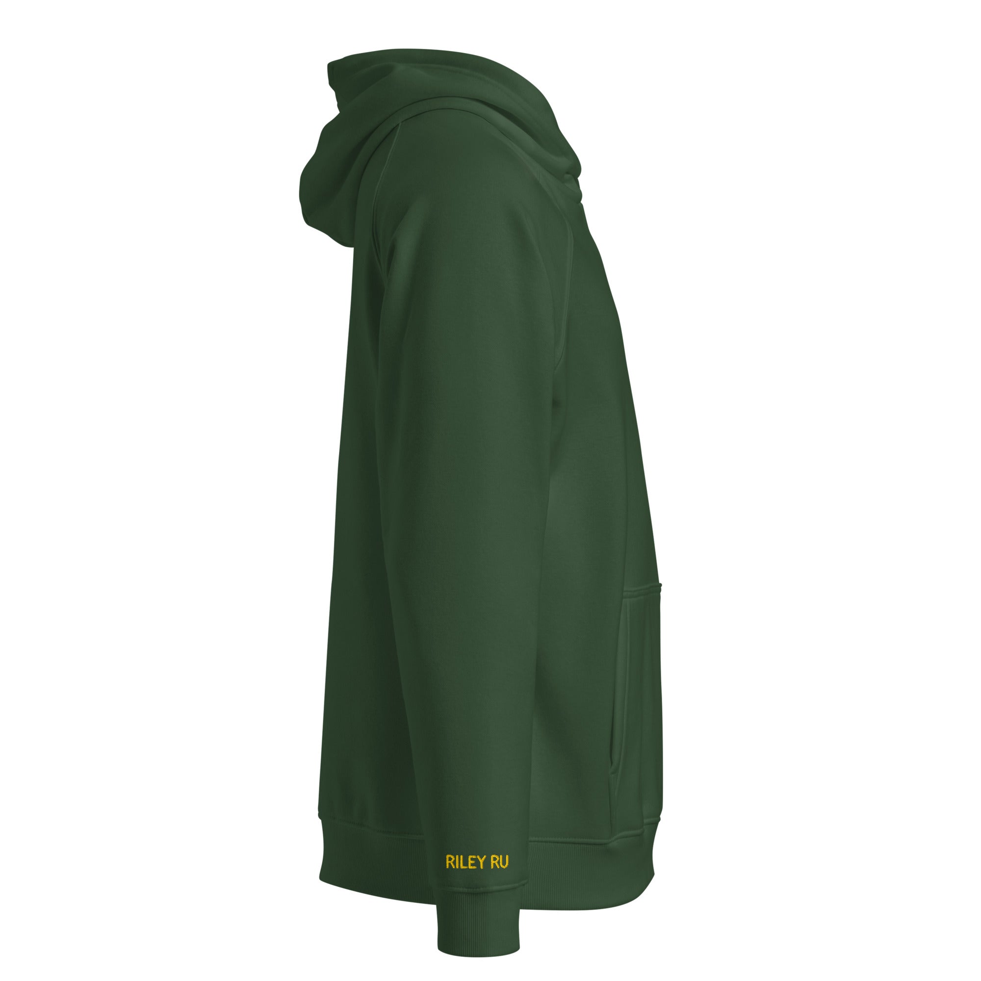 RILEY RU Embroidered Logo Unisex Eco Raglan Hoodie